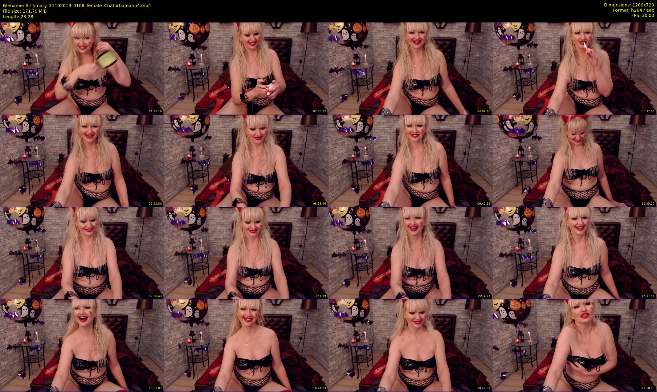 flirtymary — 24 minute Chaturbate female cam show recording, 720p, Oct 31, 2019