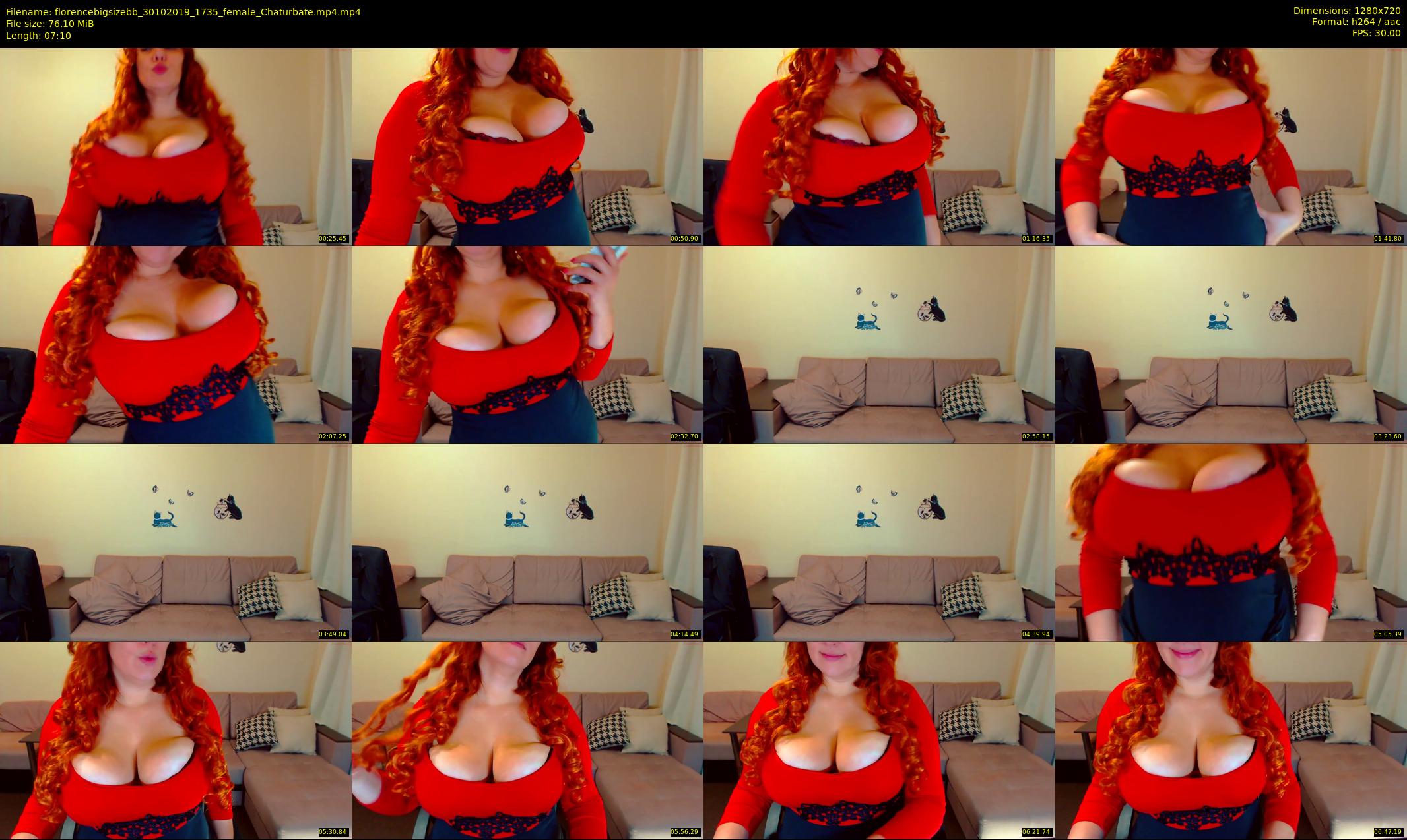 florencebigsizebb — 8 minute Chaturbate female cam show recording, 720p, Oct 30, 2019