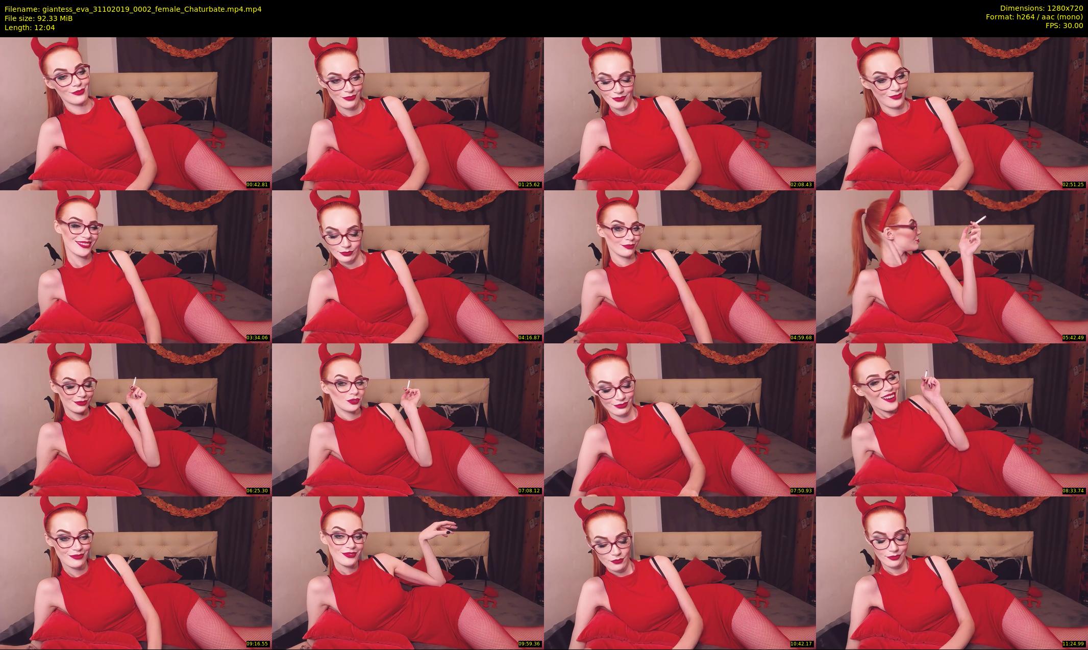 giantess_eva — 13 minute Chaturbate female cam show recording, 720p, Oct 31, 2019
