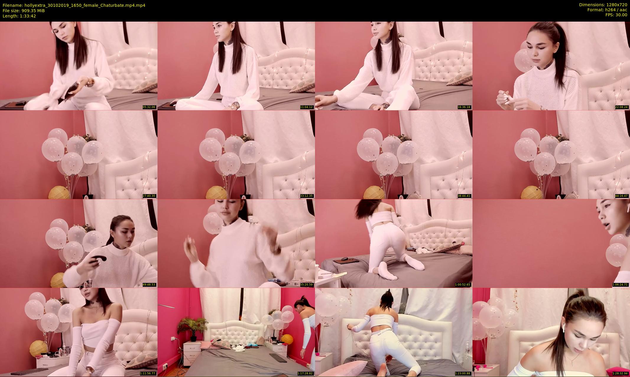 hollyextra — 94 minute Chaturbate female cam show recording, 720p, Oct 30, 2019