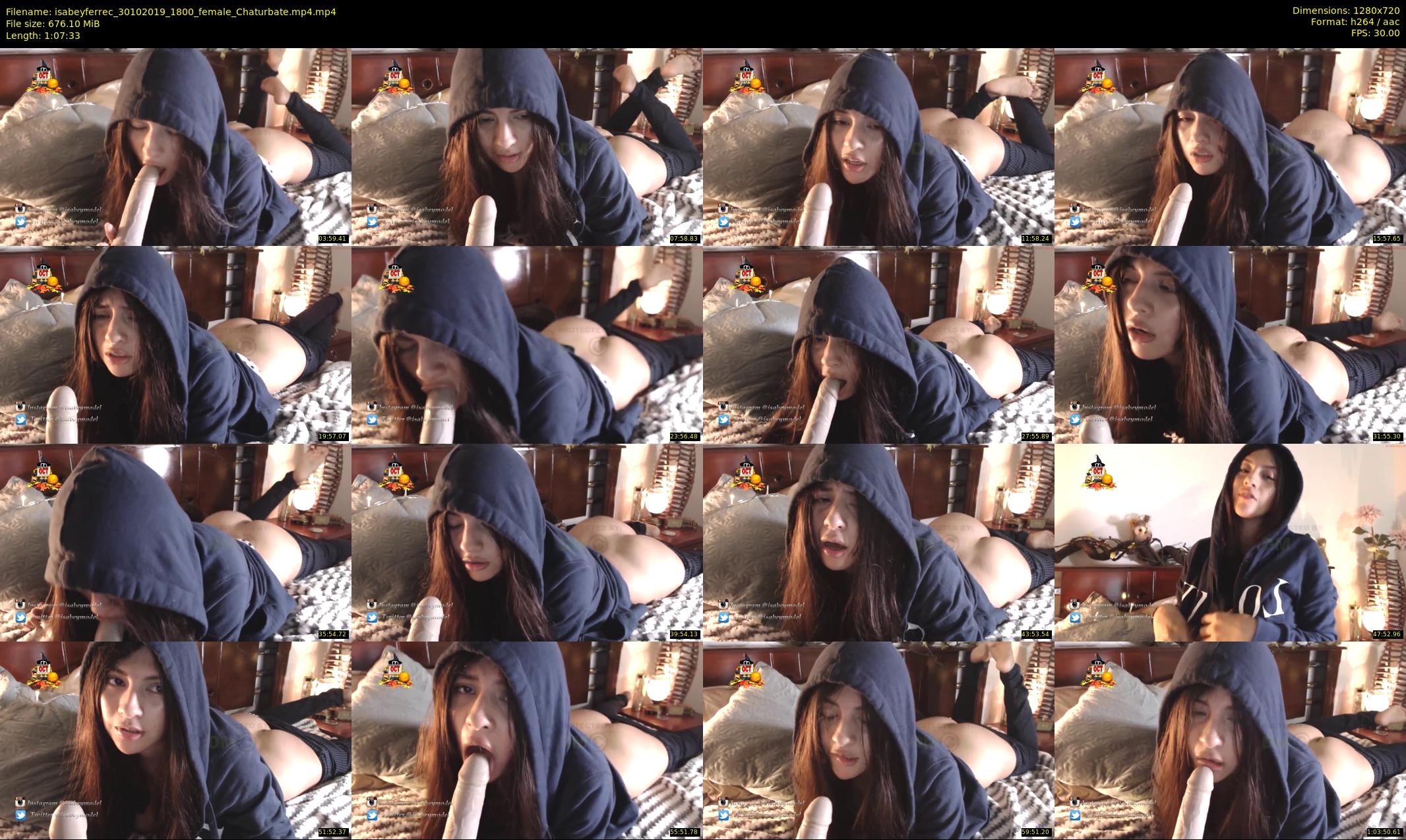 isabeyferrec — 68 minute Chaturbate female cam show recording, 720p, Oct 30, 2019