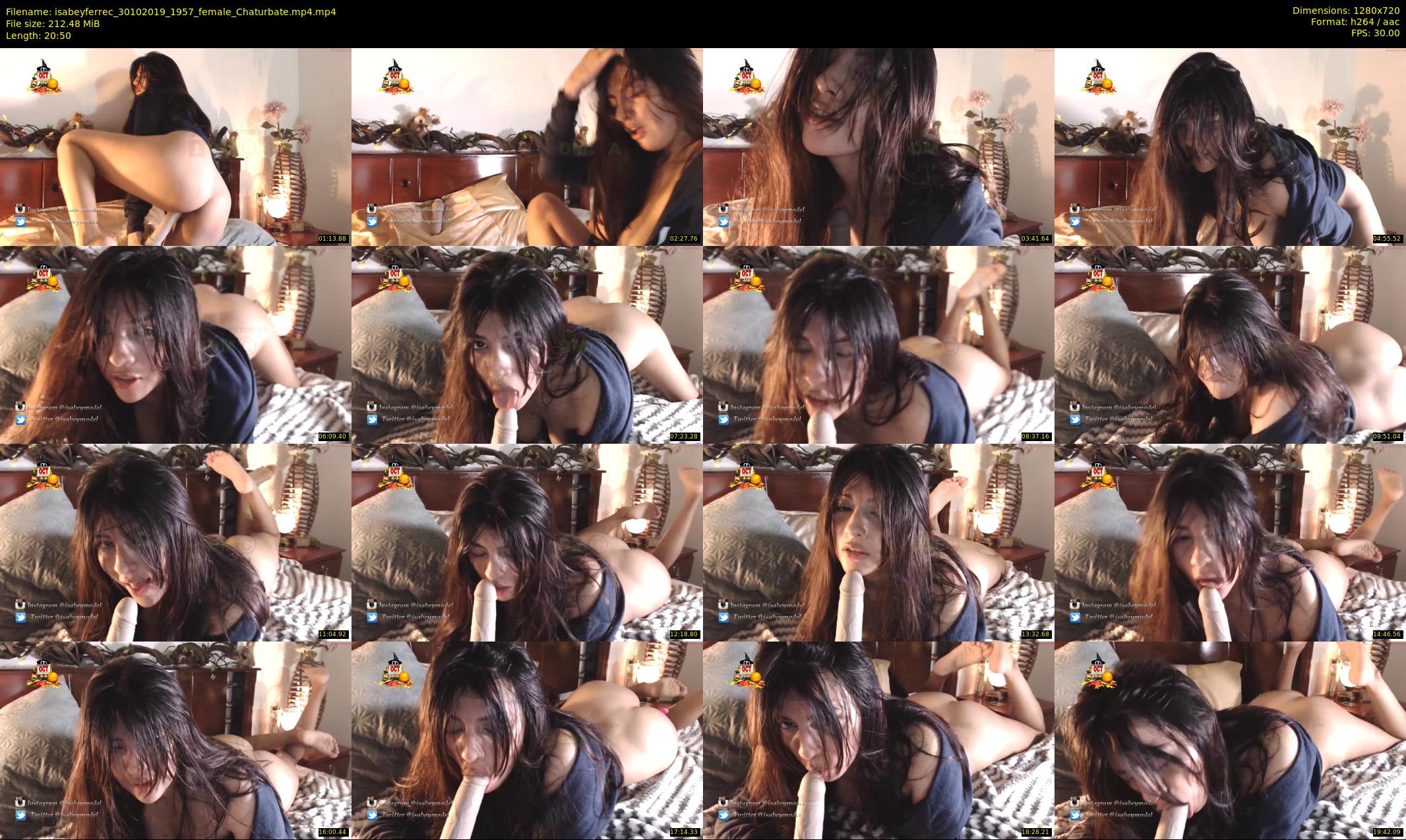isabeyferrec — 21 minute Chaturbate female cam show recording, 720p, Oct 30, 2019