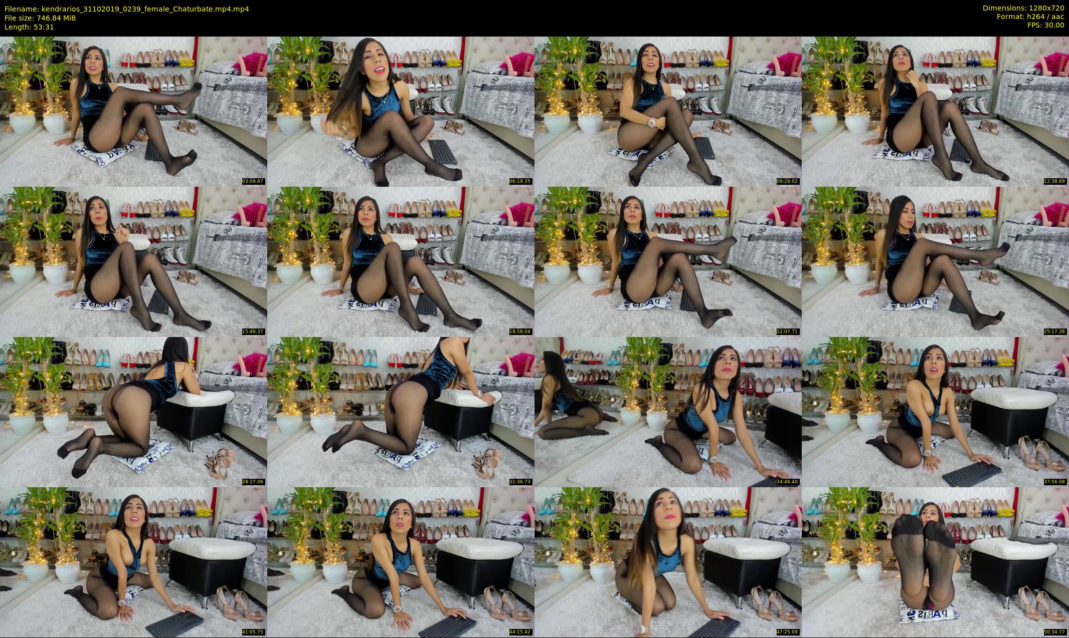 kendrarios — 54 minute Chaturbate female cam show recording, 720p, Oct 31, 2019