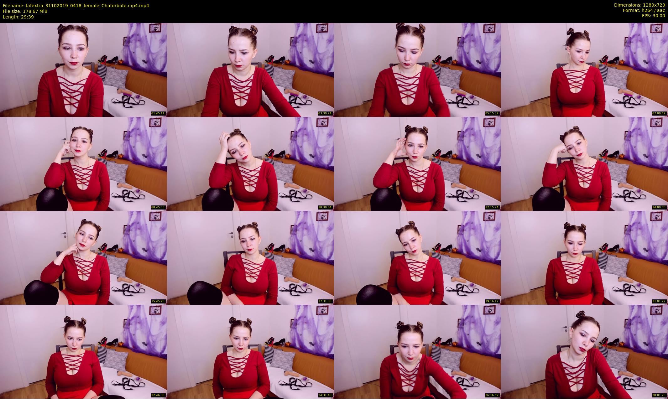 lafextra — 30 minute Chaturbate female cam show recording, 720p, Oct 31, 2019