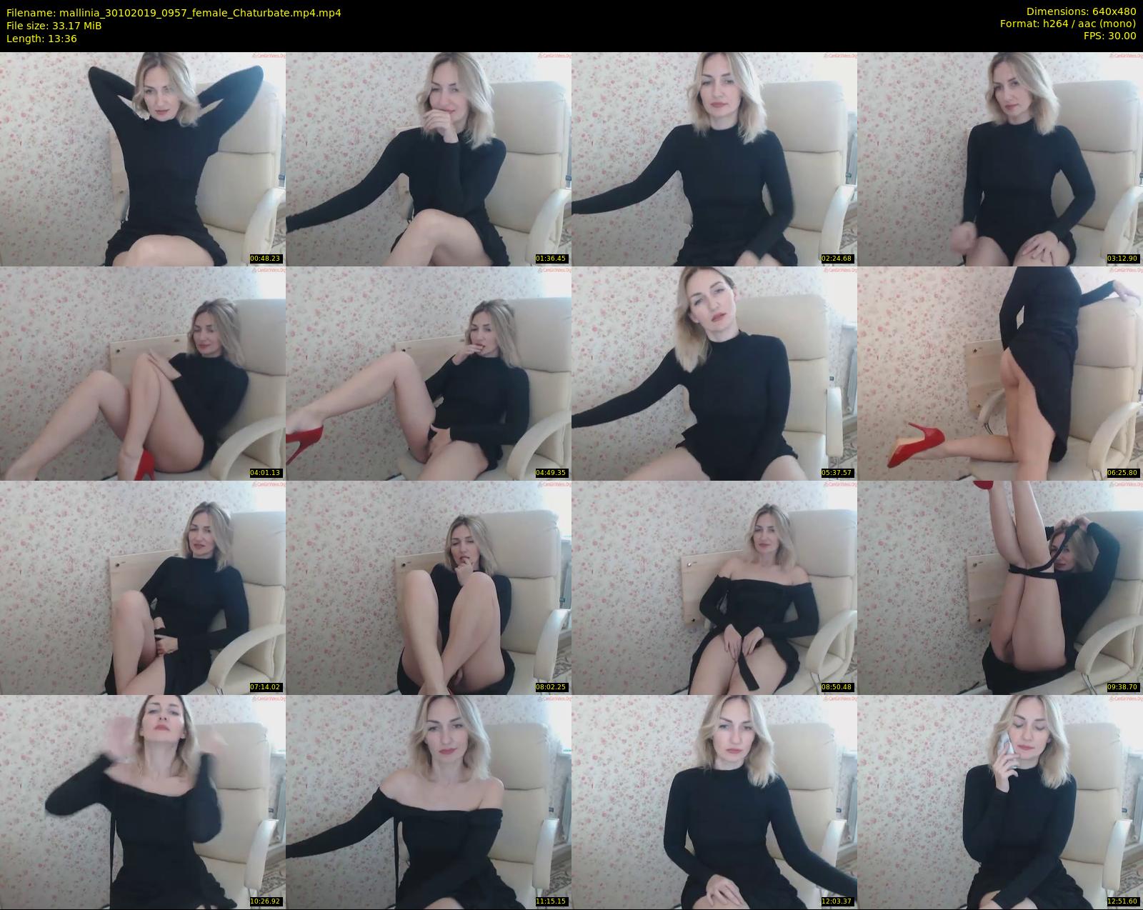 mallinia — 14 minute Chaturbate female cam show recording, 480p, Oct 30, 2019