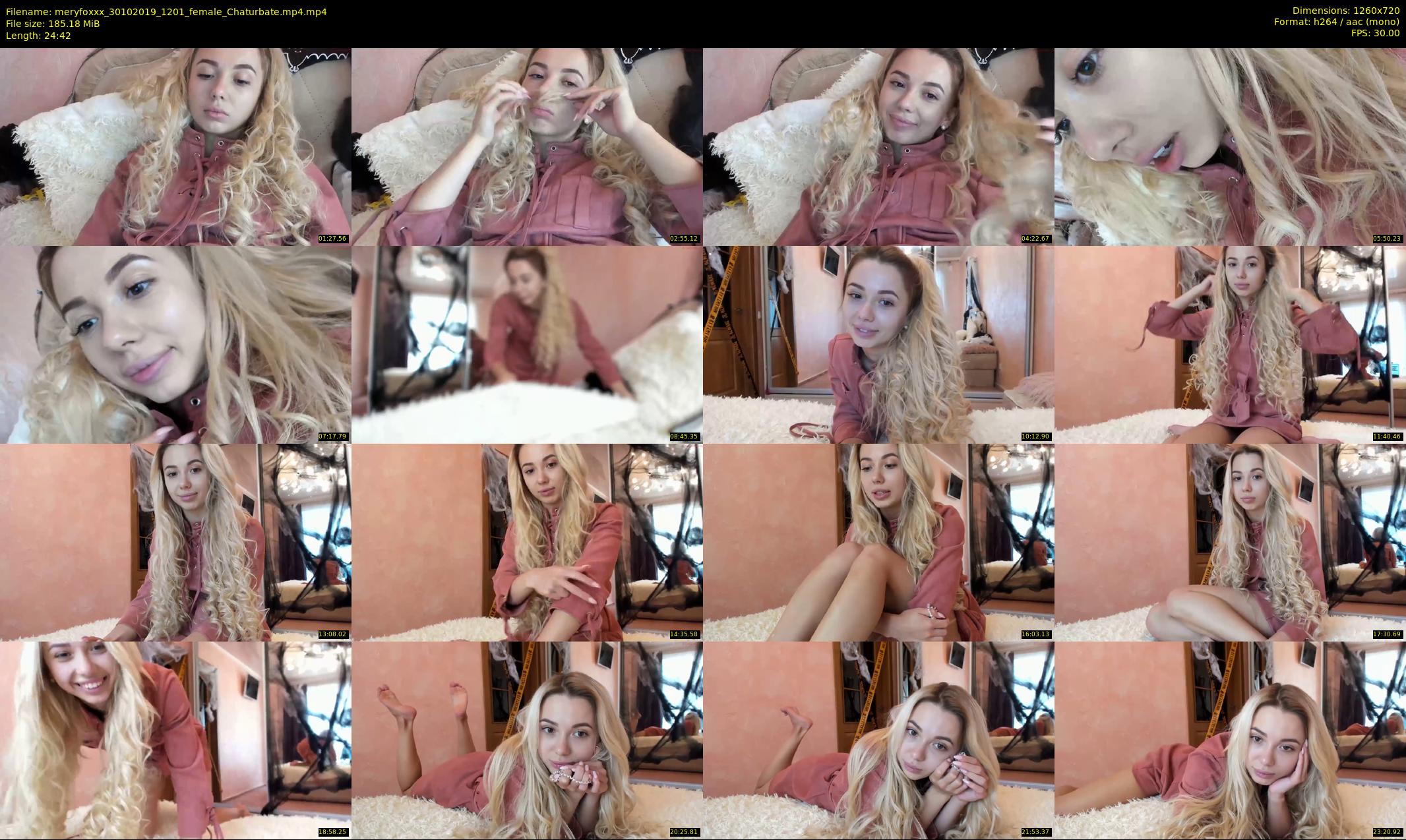meryfoxxx — 25 minute Chaturbate female cam show recording, 720p, Oct 30, 2019