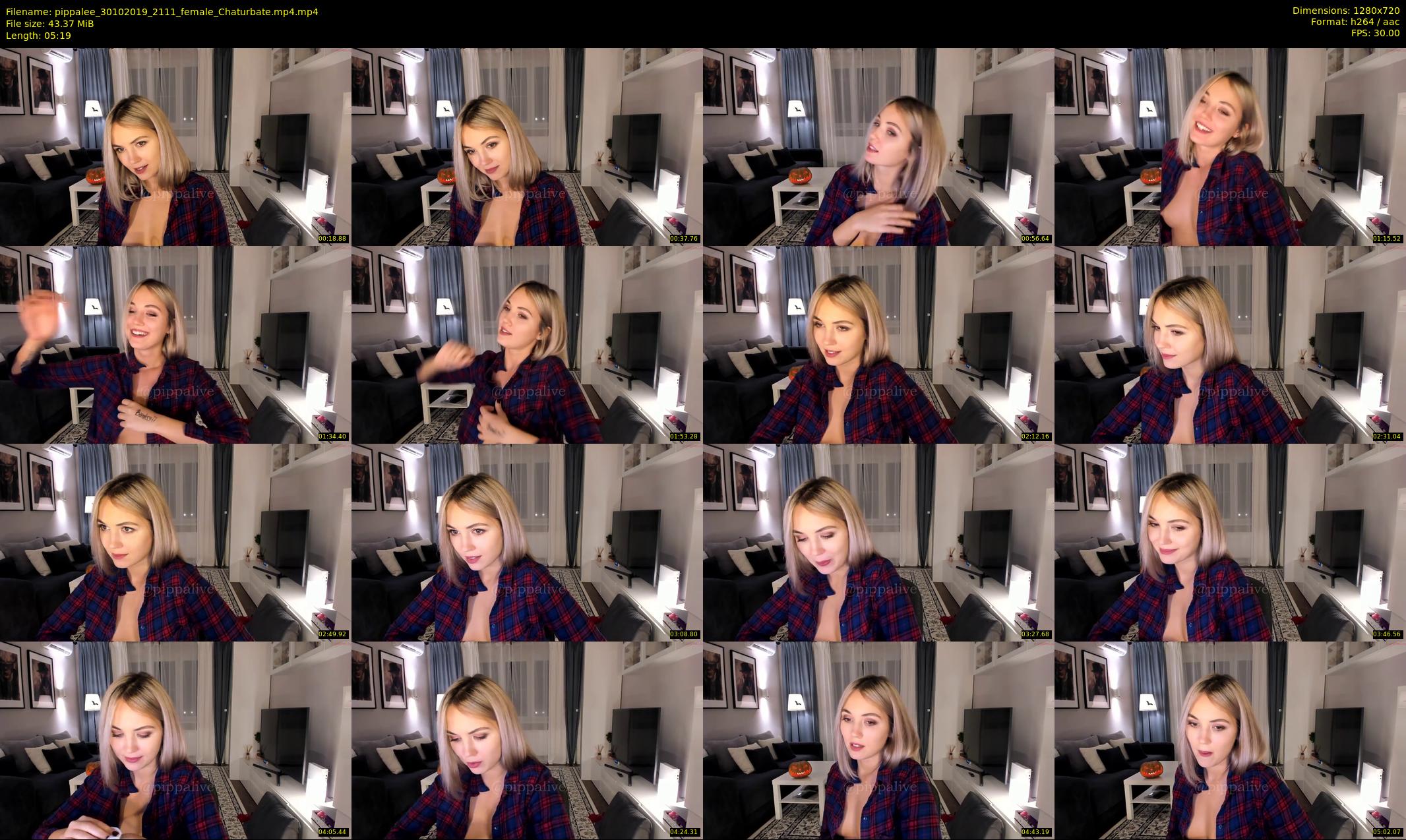 pippalee — 6 minute Chaturbate female cam show recording, 720p, Oct 30, 2019