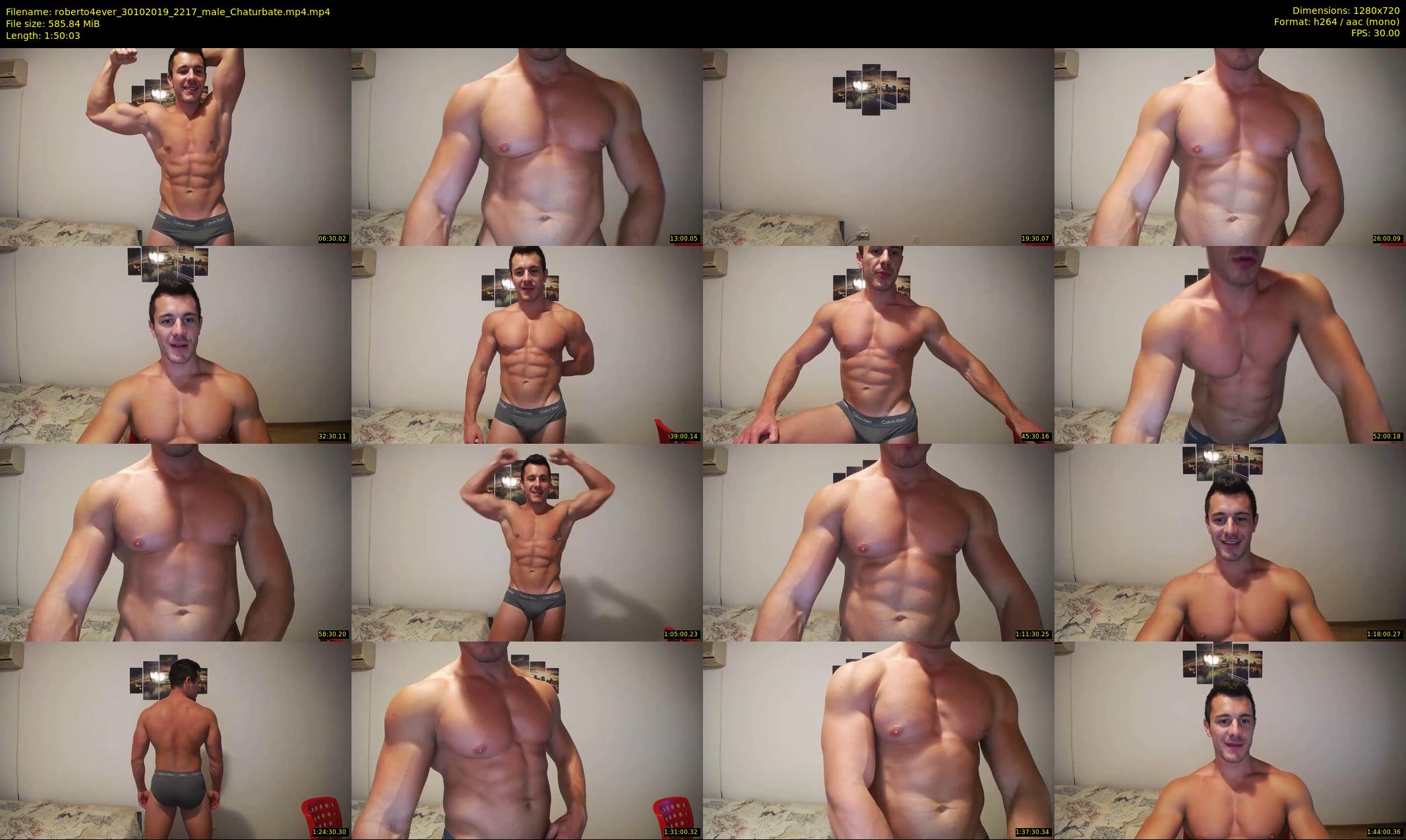roberto4ever — 111 minute Chaturbate male cam show recording, 720p, Oct 30, 2019