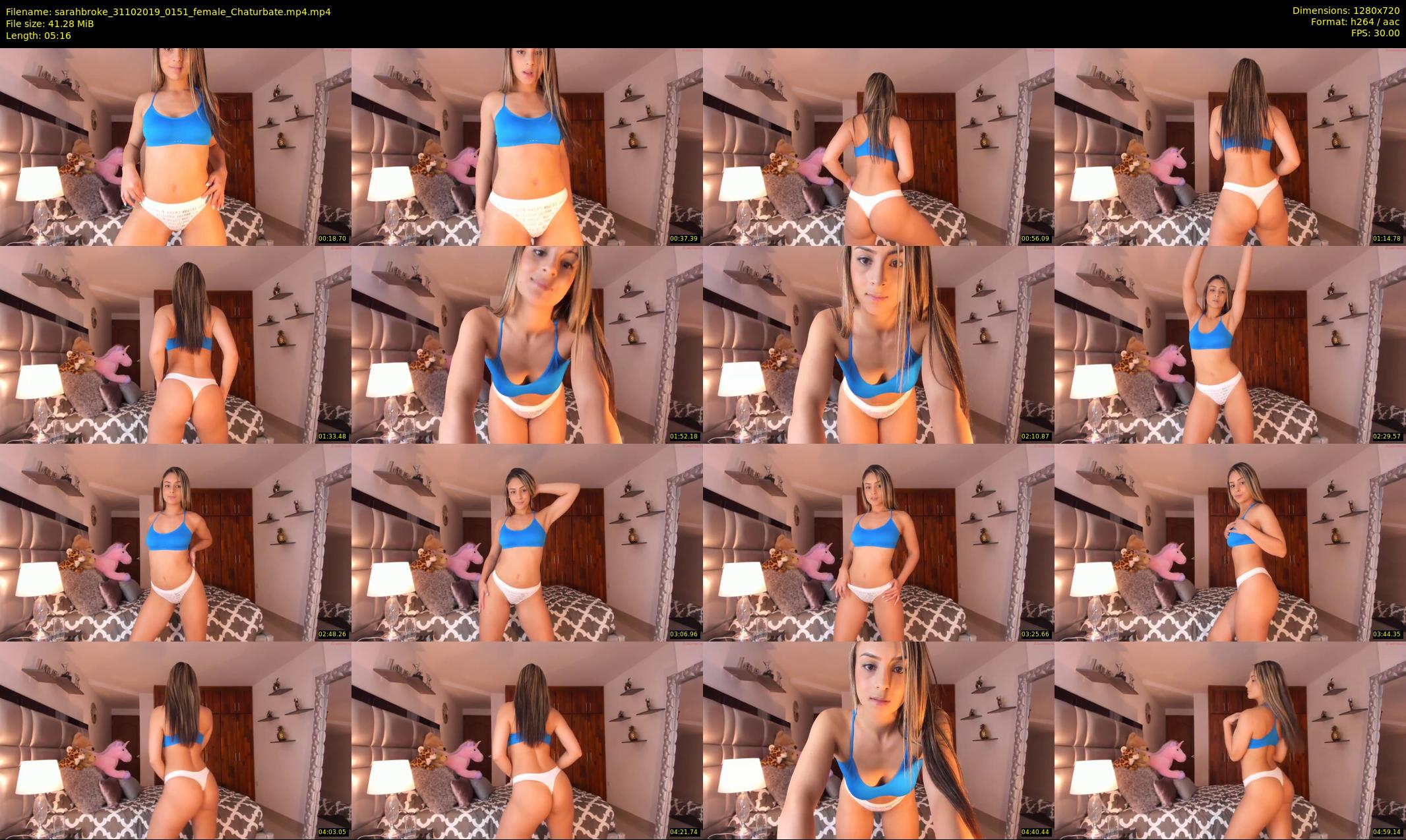 sarahbroke — 6 minute Chaturbate female cam show recording, 720p, Oct 31, 2019