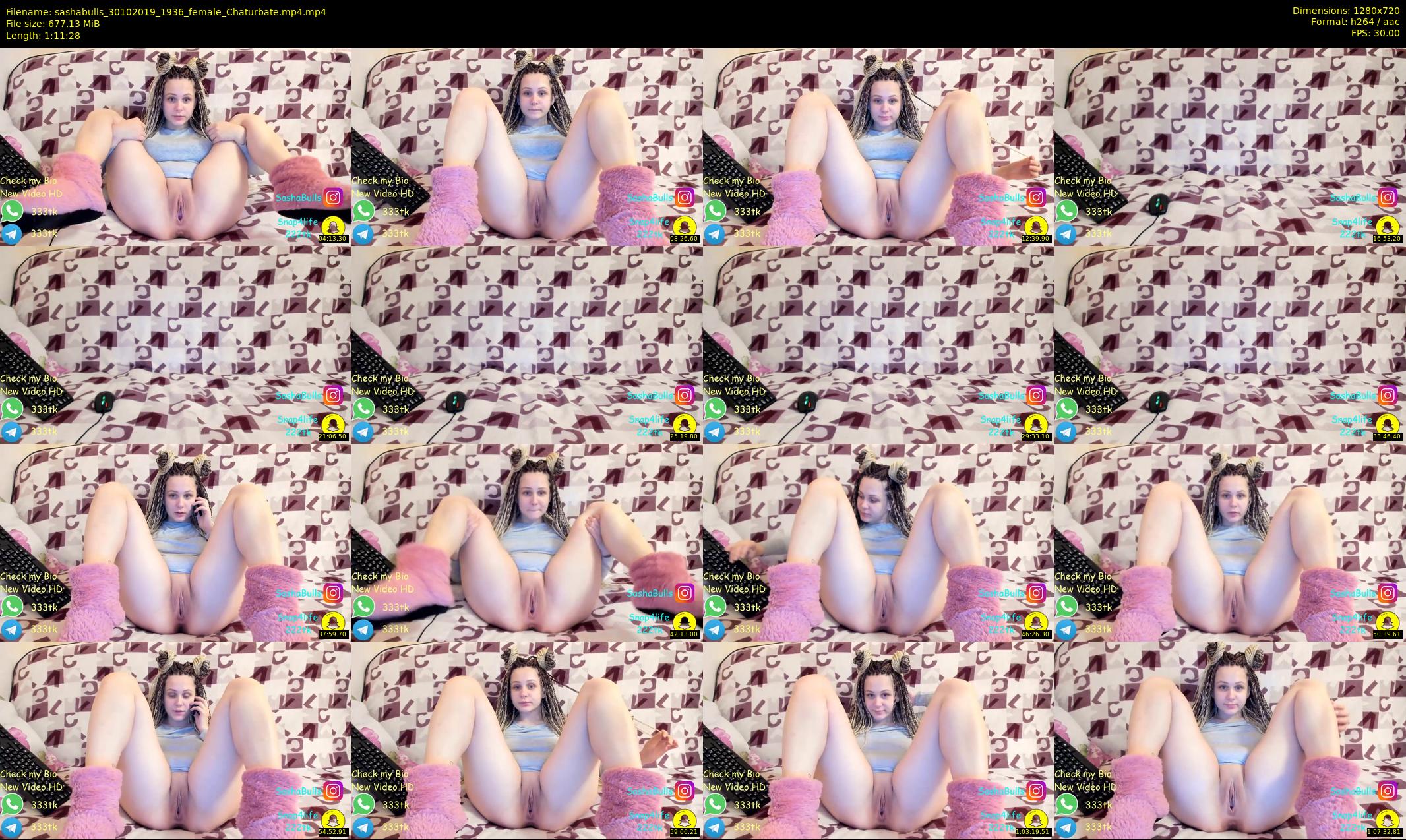 sashabulls — 72 minute Chaturbate couple cam show recording, 720p, Oct 30, 2019