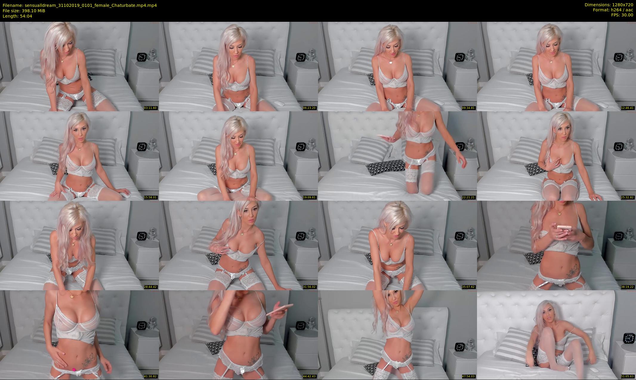 sensualldream — 55 minute Chaturbate female cam show recording, 720p, Oct 31, 2019