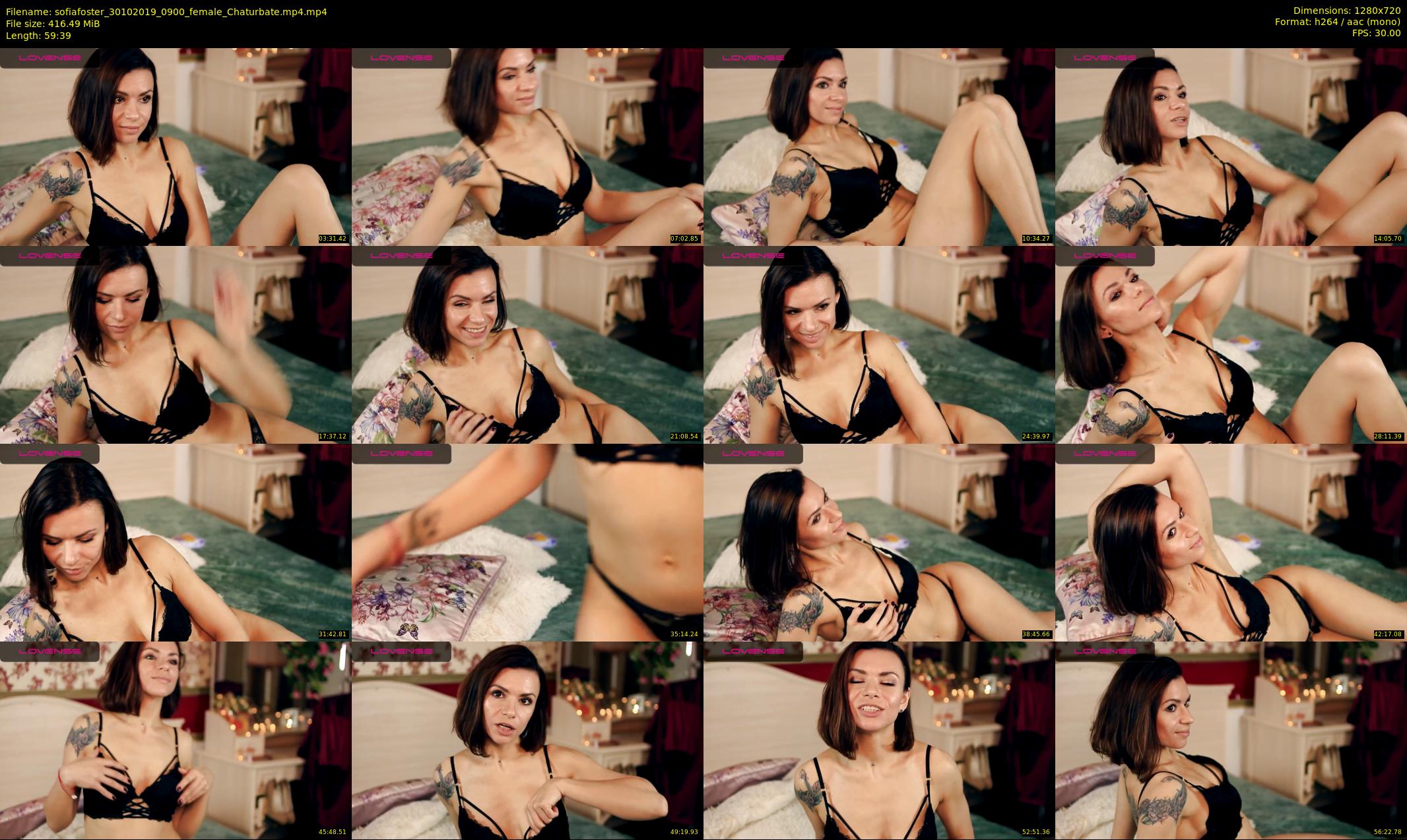 sofiafoster — 60 minute Chaturbate female cam show recording, 720p, Oct 30, 2019