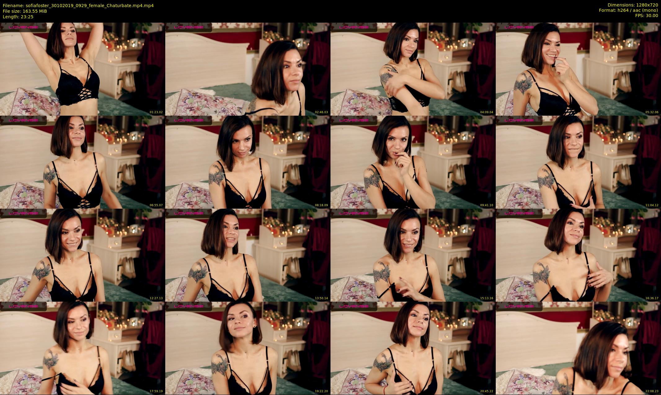 sofiafoster — 24 minute Chaturbate female cam show recording, 720p, Oct 30, 2019