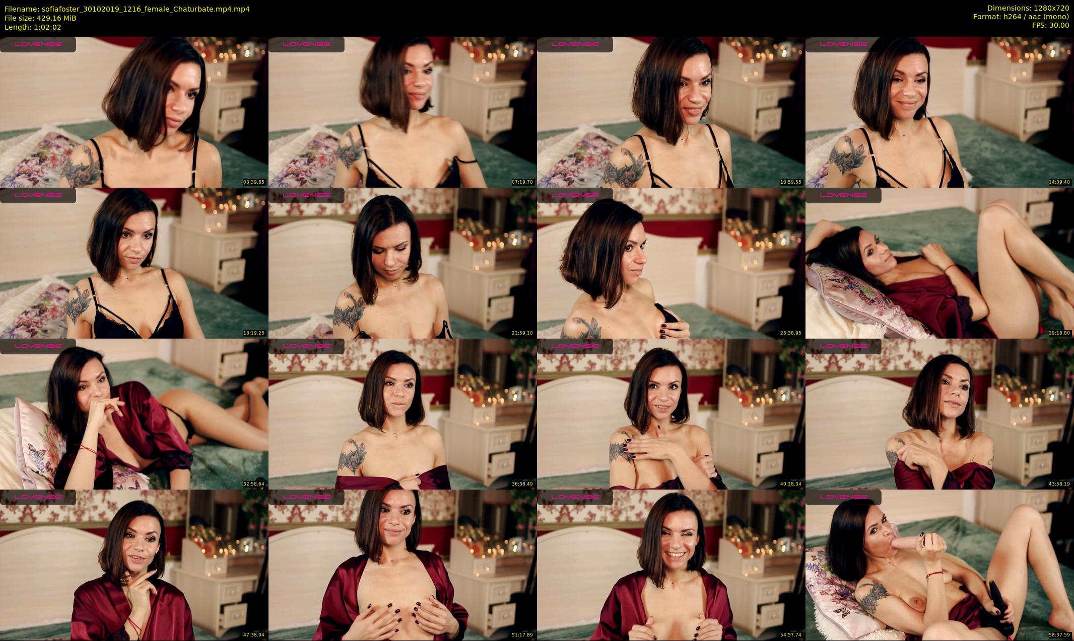 sofiafoster — 63 minute Chaturbate female cam show recording, 720p, Oct 30, 2019