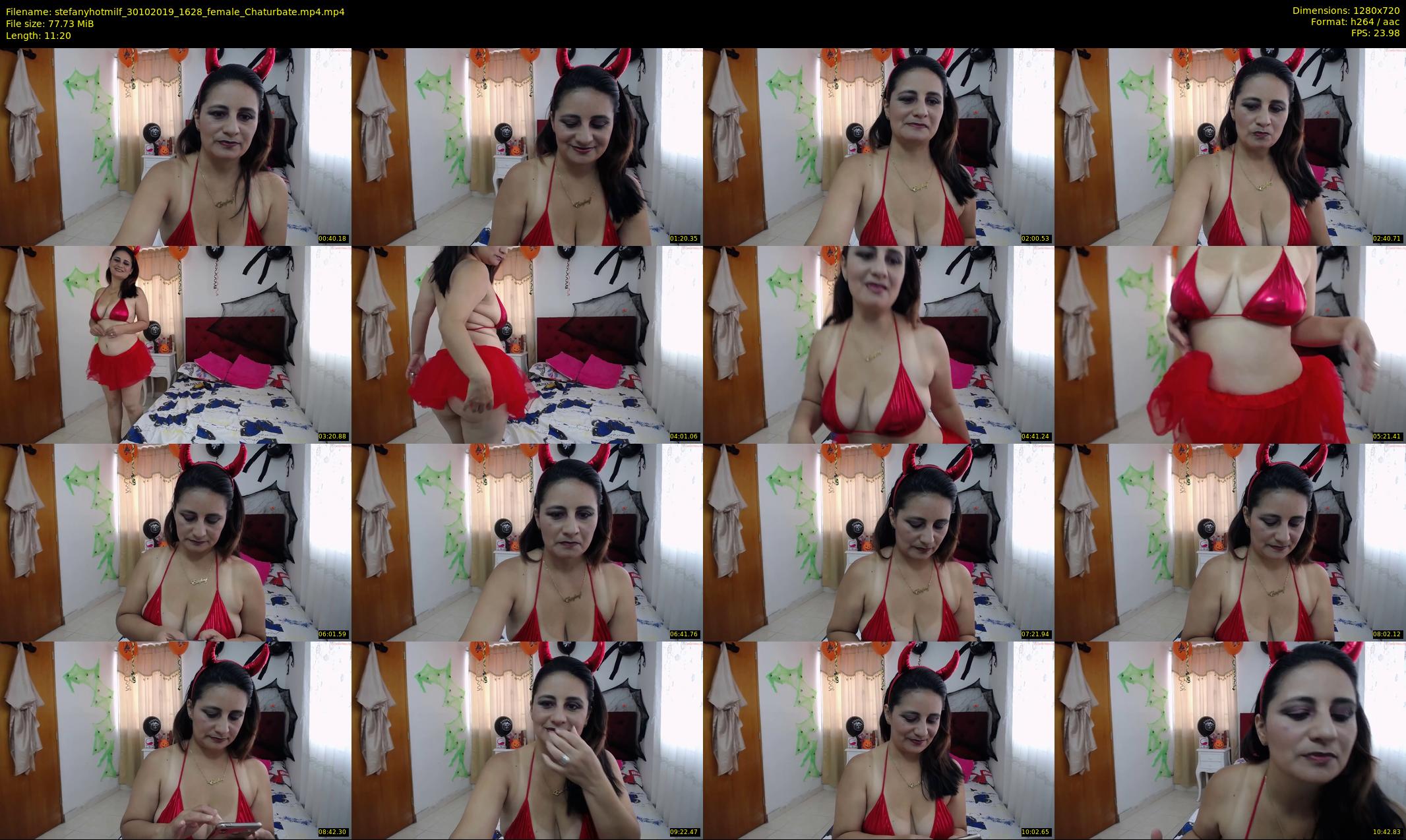 stefanyhotmilf — 12 minute Chaturbate female cam show recording, 720p, Oct 30, 2019