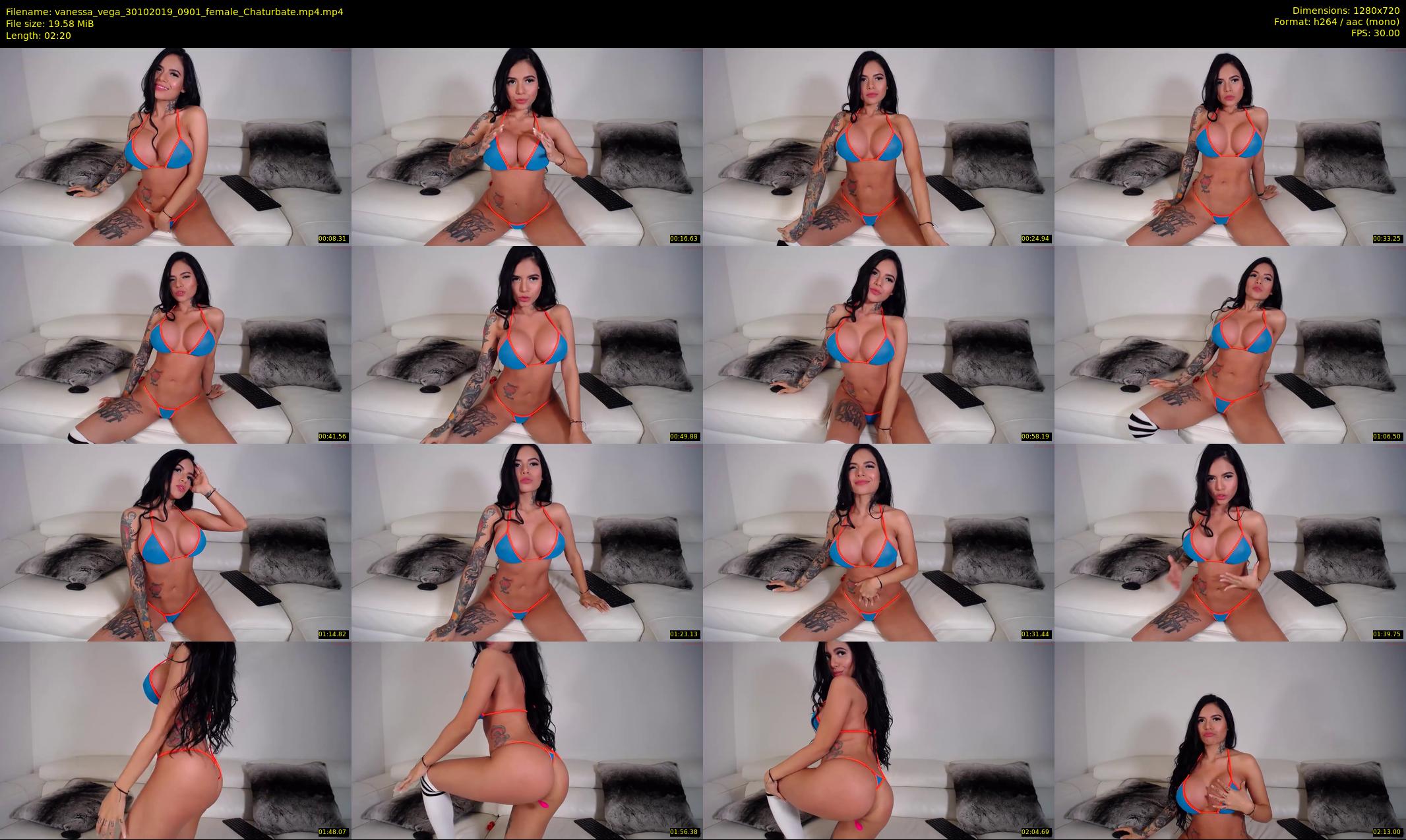 vanessa_vega — 3 minute Chaturbate female cam show recording, 720p, Oct 30, 2019