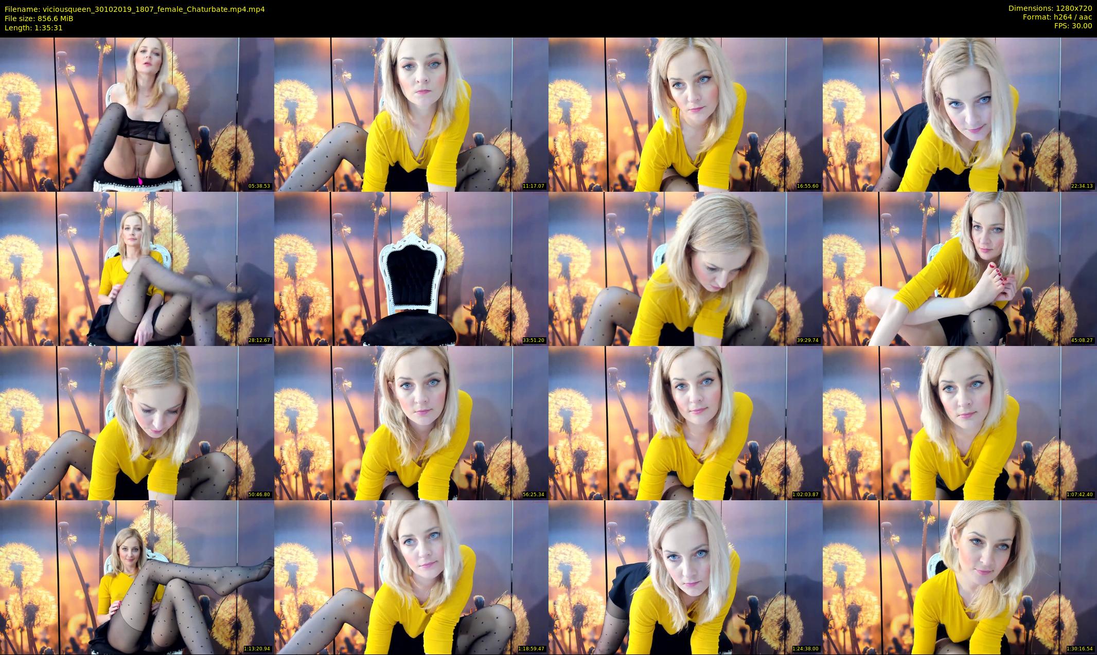 viciousqueen — 96 minute Chaturbate female cam show recording, 720p, Oct 30, 2019