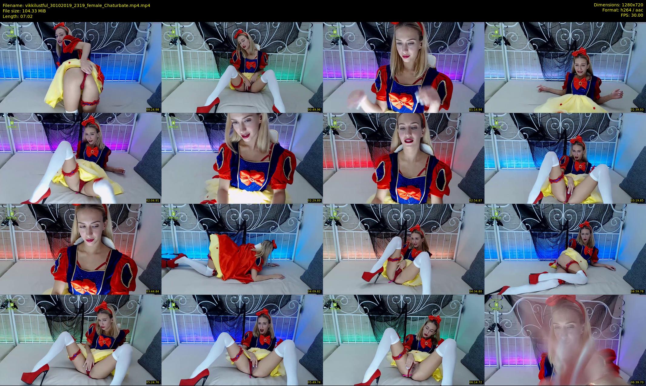 vikkilustful — 8 minute Chaturbate female cam show recording, 720p, Oct 30, 2019
