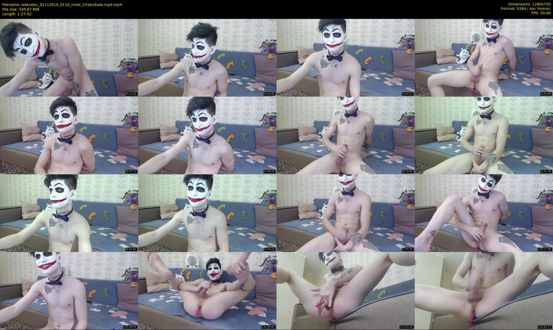 adanstar — 88 minute Chaturbate male cam show recording, 720p, Nov 1, 2019