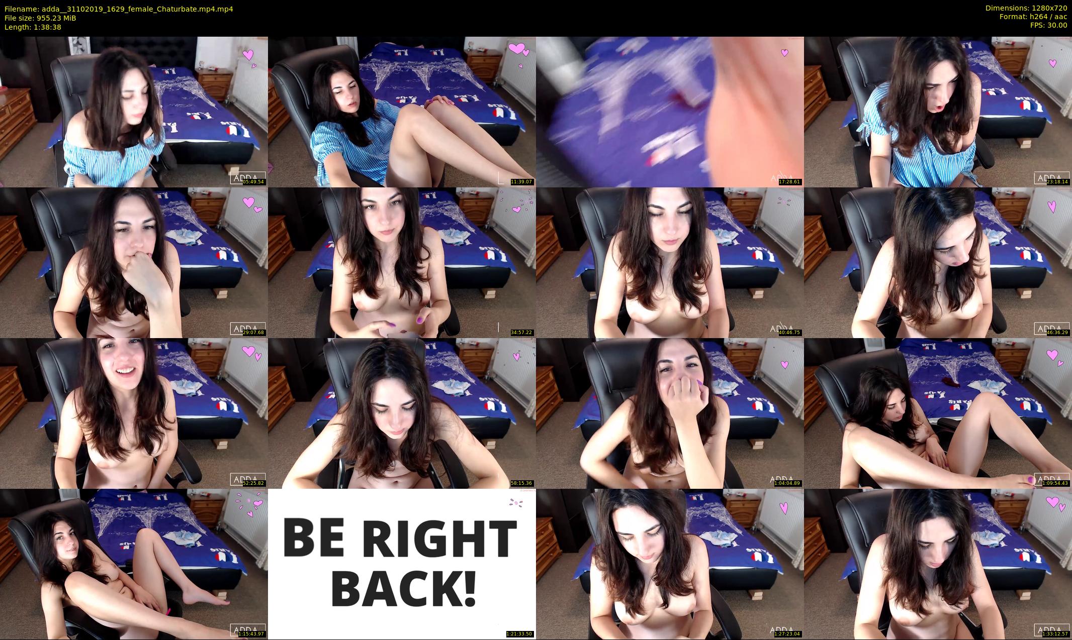 adda_ — 99 minute Chaturbate female cam show recording, 720p, Oct 31, 2019