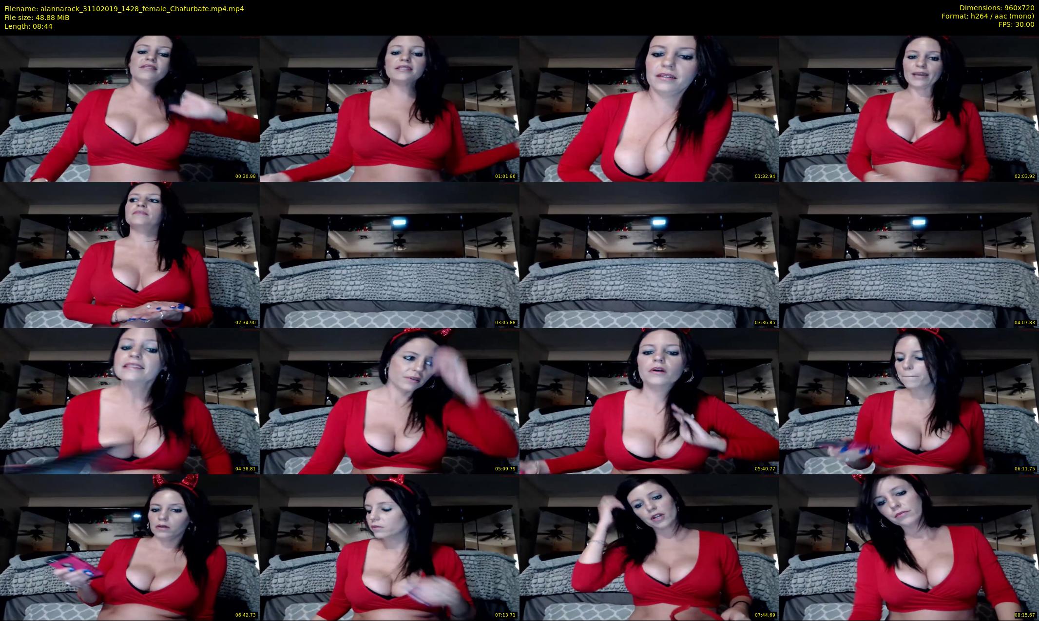 alannarack — 9 minute Chaturbate female cam show recording, 720p, Oct 31, 2019