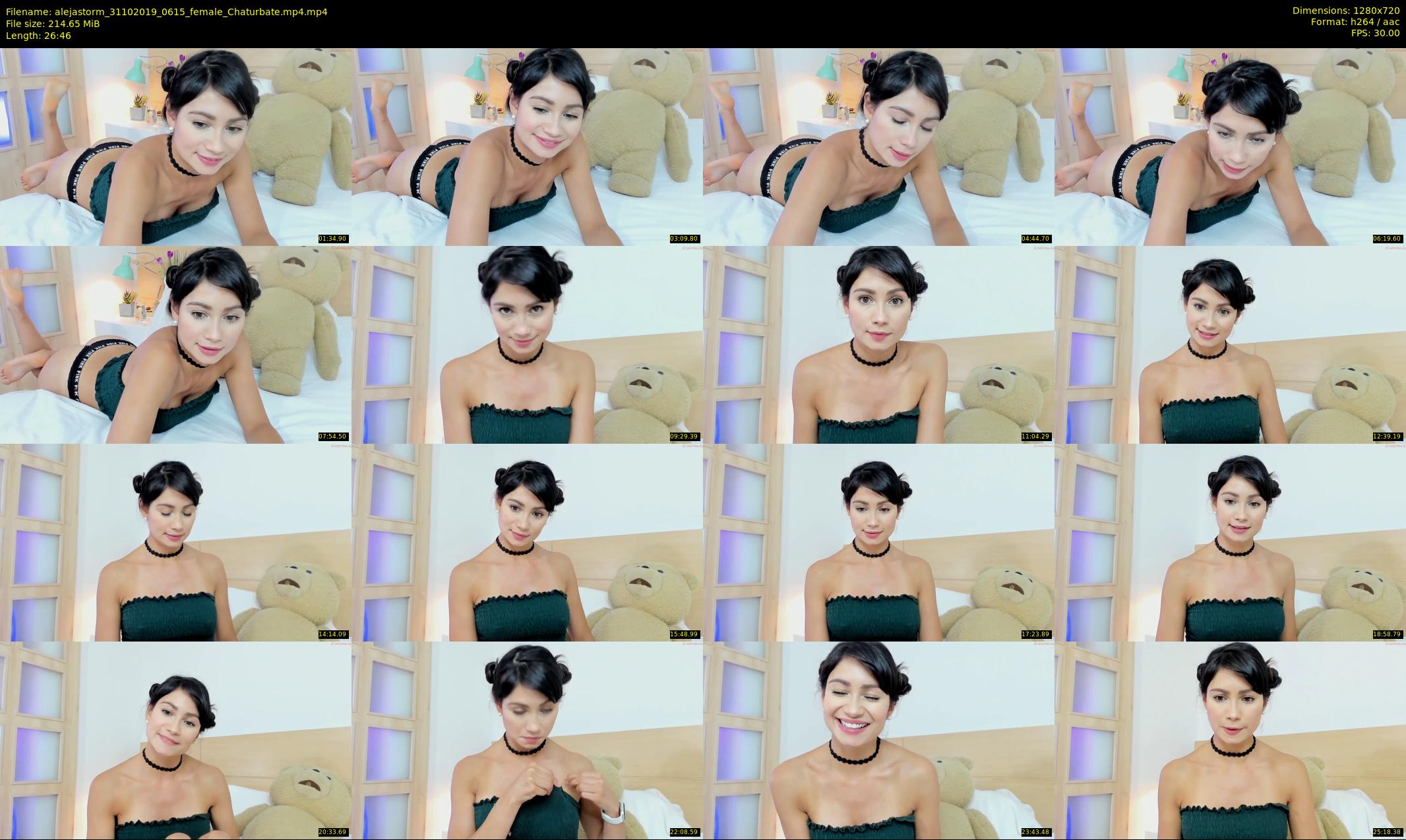 alejastorm — 27 minute Chaturbate female cam show recording, 720p, Oct 31, 2019