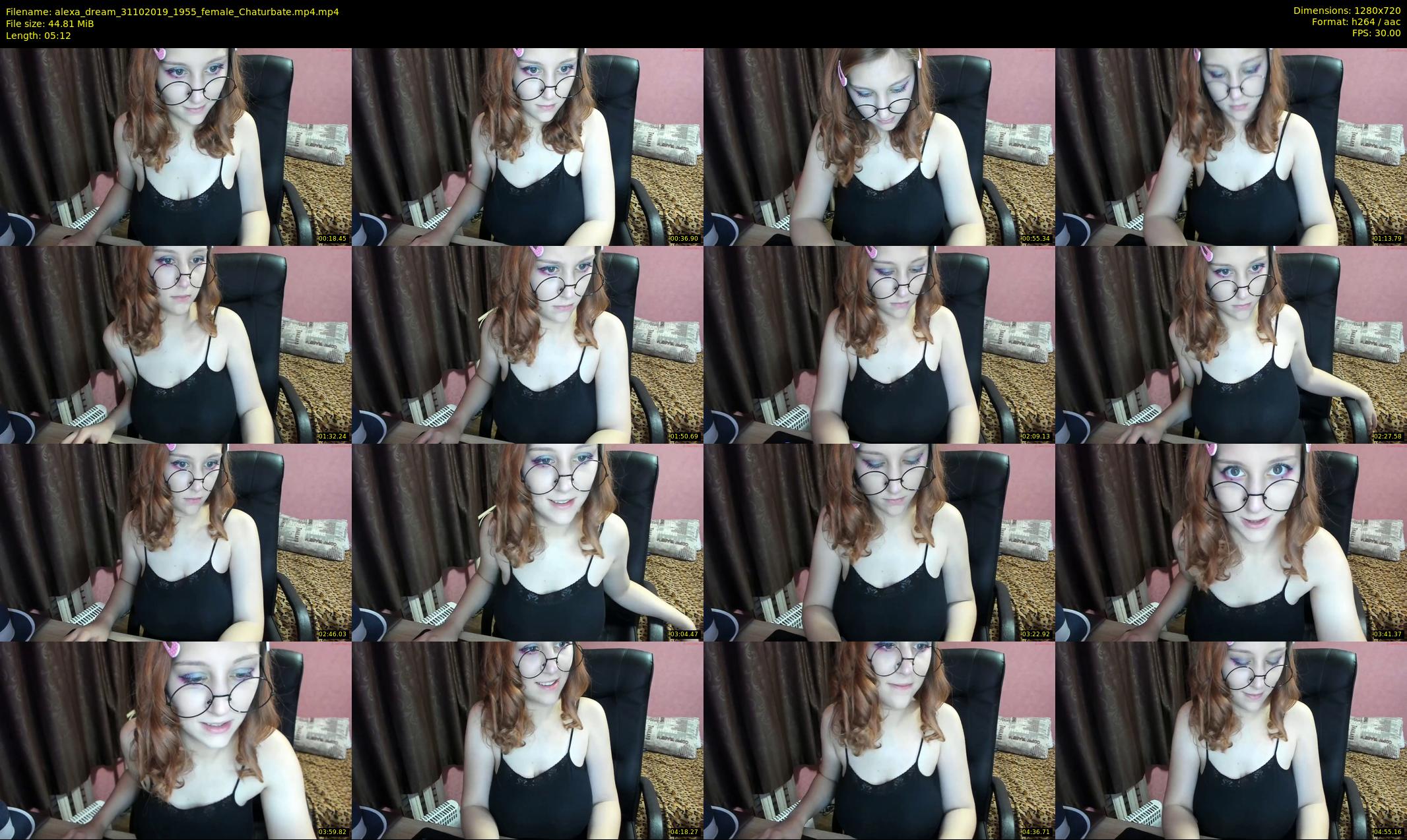 alexa_dream — 6 minute Chaturbate female cam show recording, 720p, Oct 31, 2019