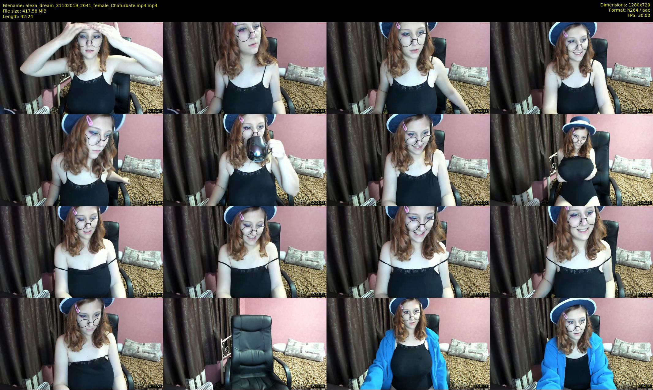 alexa_dream — 43 minute Chaturbate female cam show recording, 720p, Oct 31, 2019