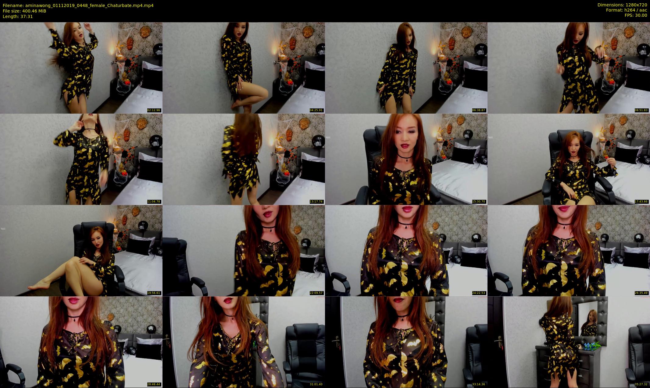 aminawong — 38 minute Chaturbate female cam show recording, 720p, Nov 1, 2019