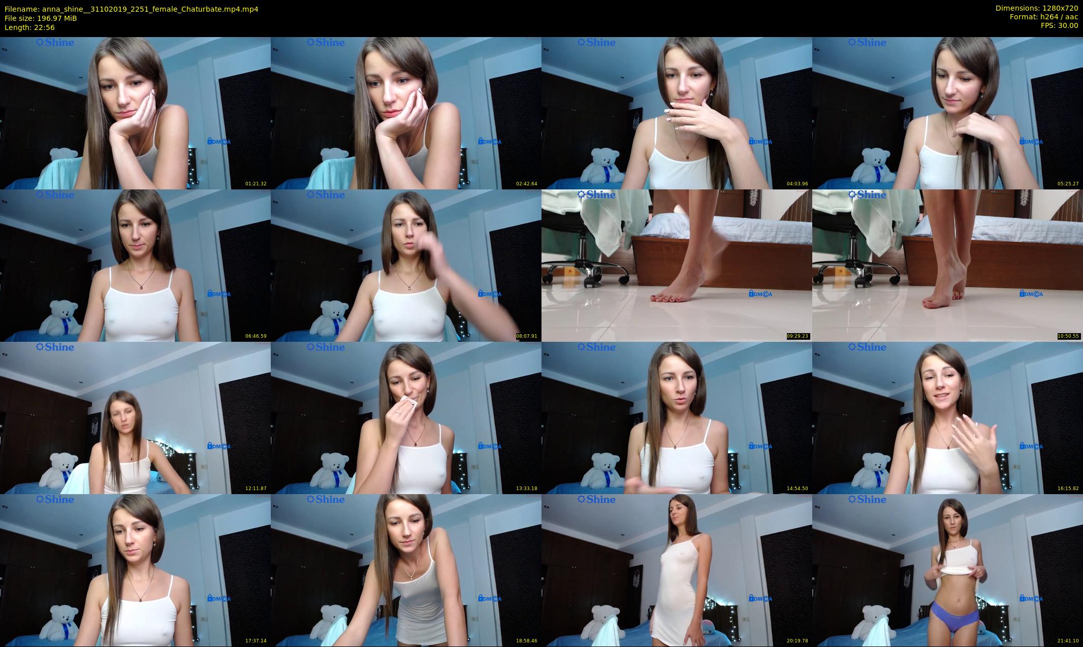 anna_shine_ — 23 minute Chaturbate female cam show recording, 720p, Oct 31, 2019