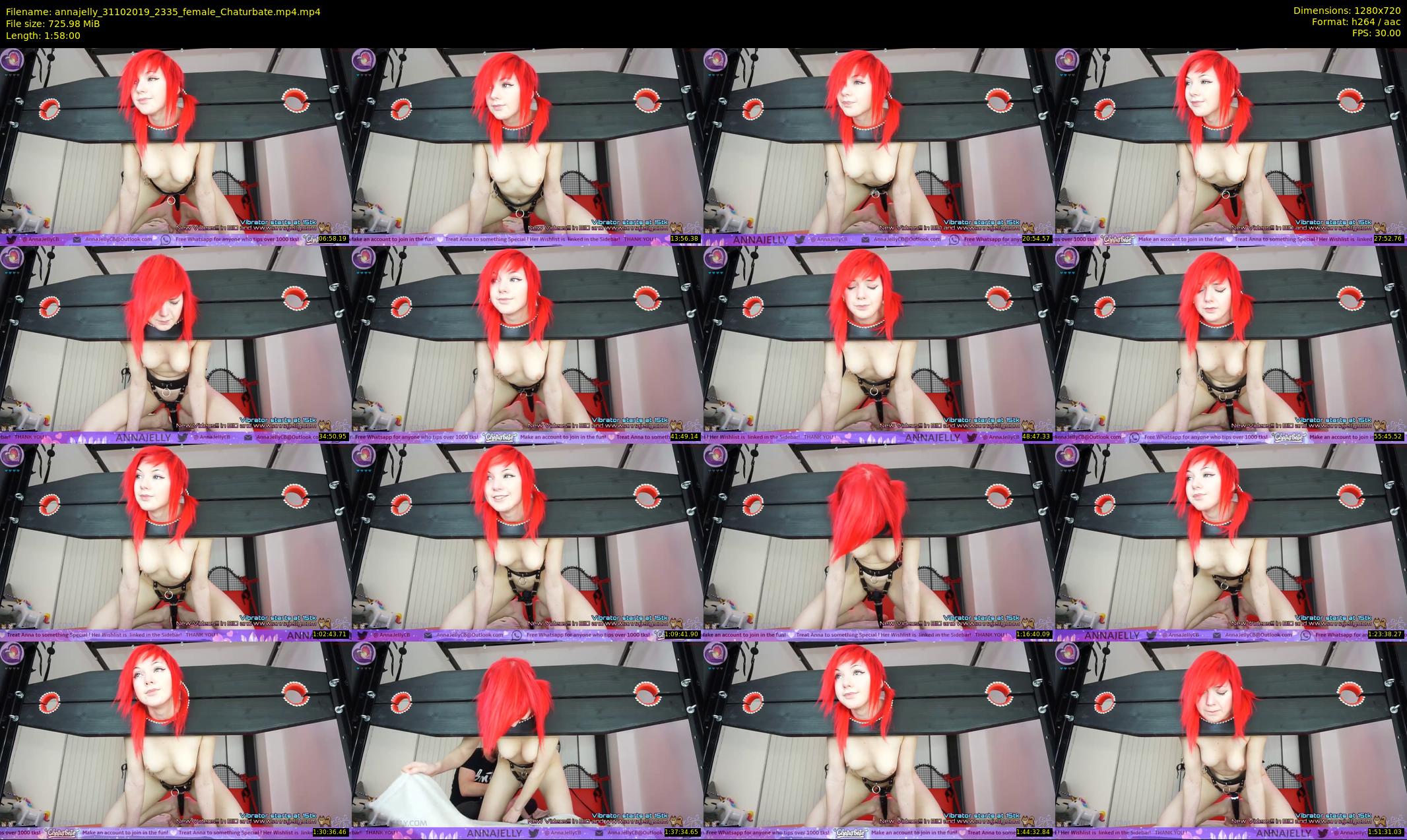 annajelly — 118 minute Chaturbate couple cam show recording, 720p, Oct 31, 2019