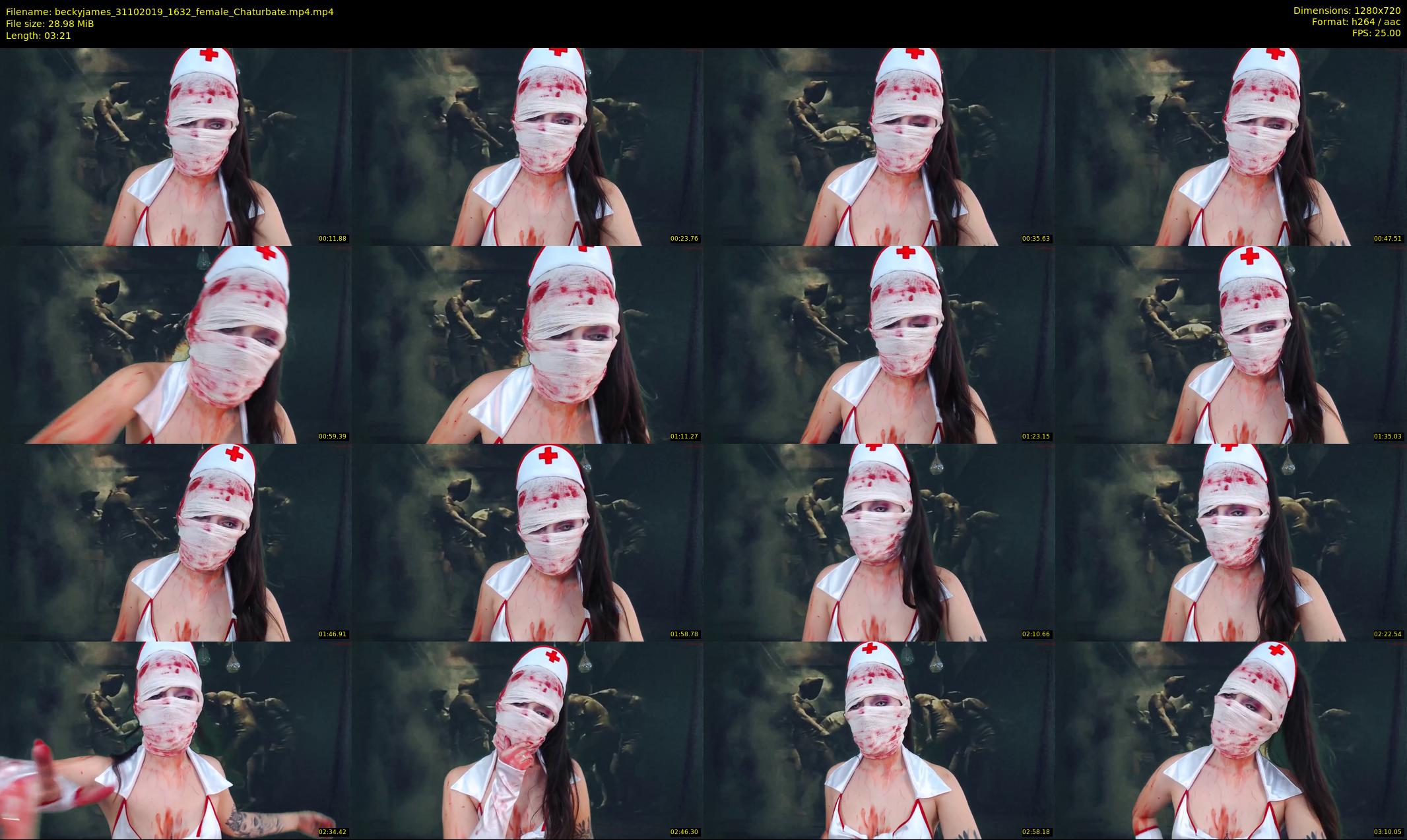 beckyjames — 4 minute Chaturbate female cam show recording, 720p, Oct 31, 2019