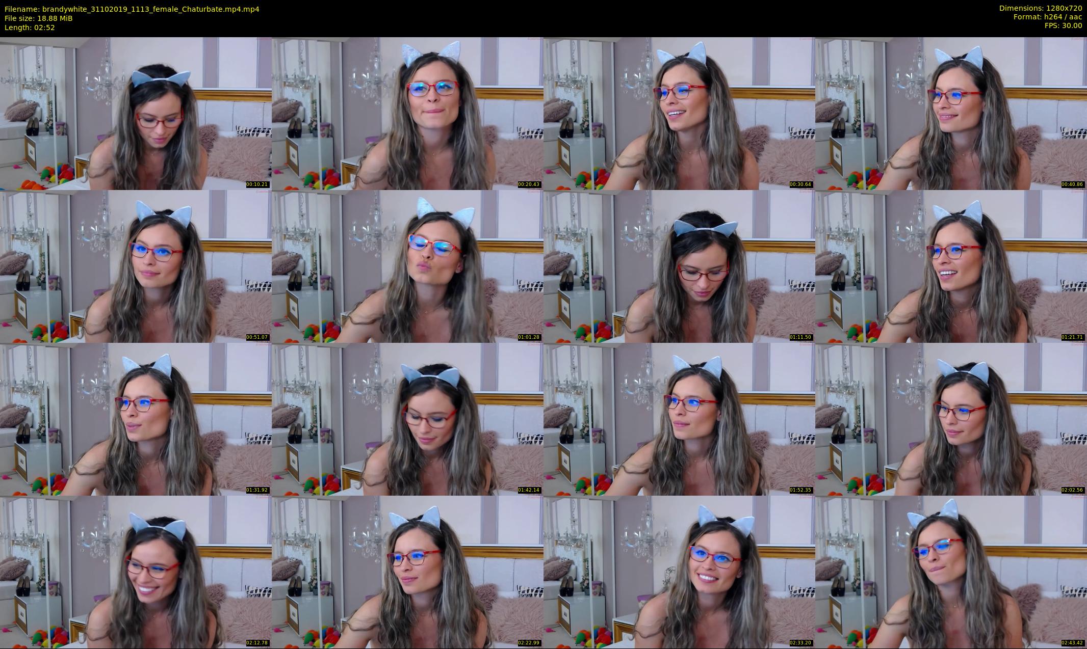 brandywhite — 3 minute Chaturbate female cam show recording, 720p, Oct 31, 2019
