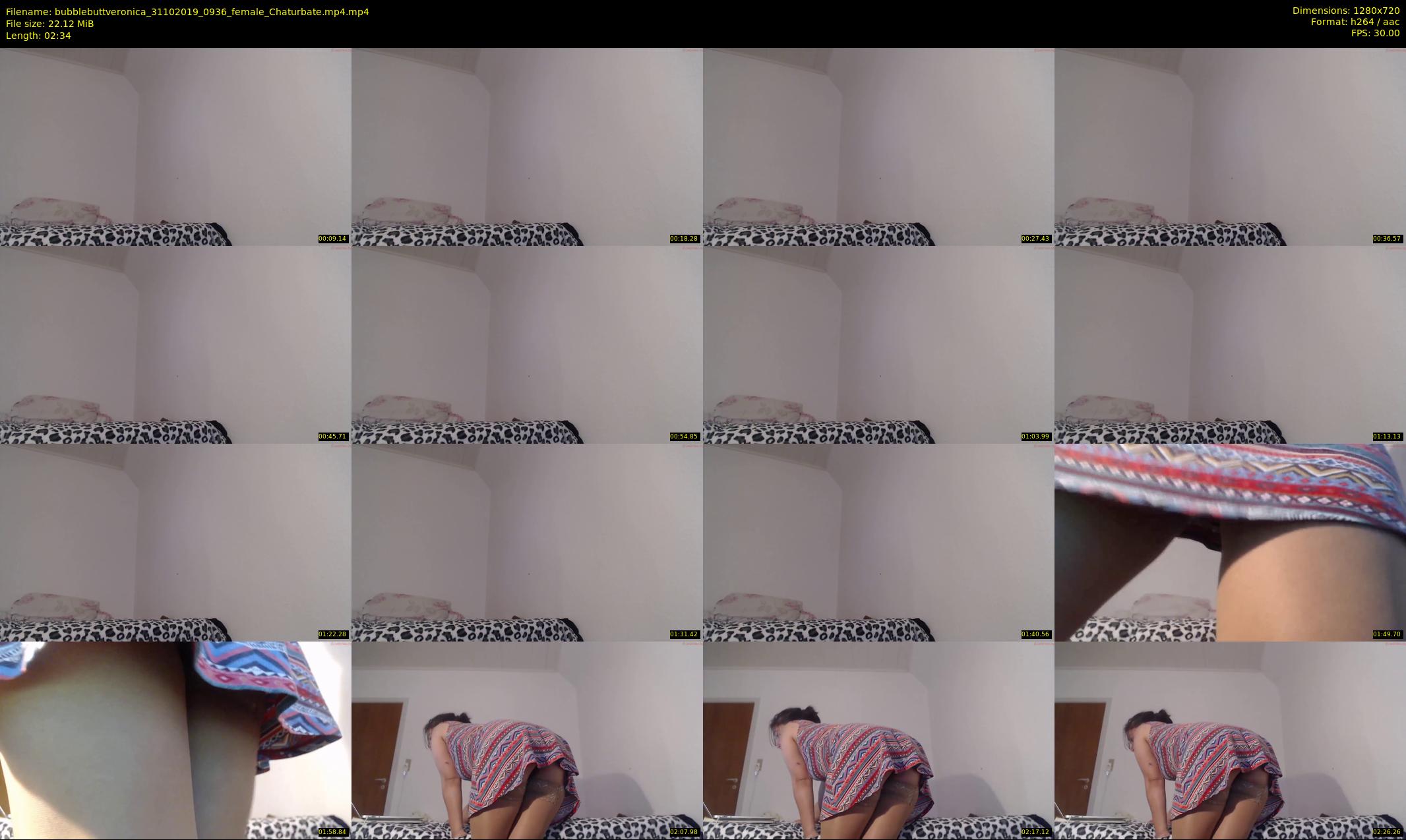 bubblebuttveronica — 3 minute Chaturbate female cam show recording, 720p, Oct 31, 2019