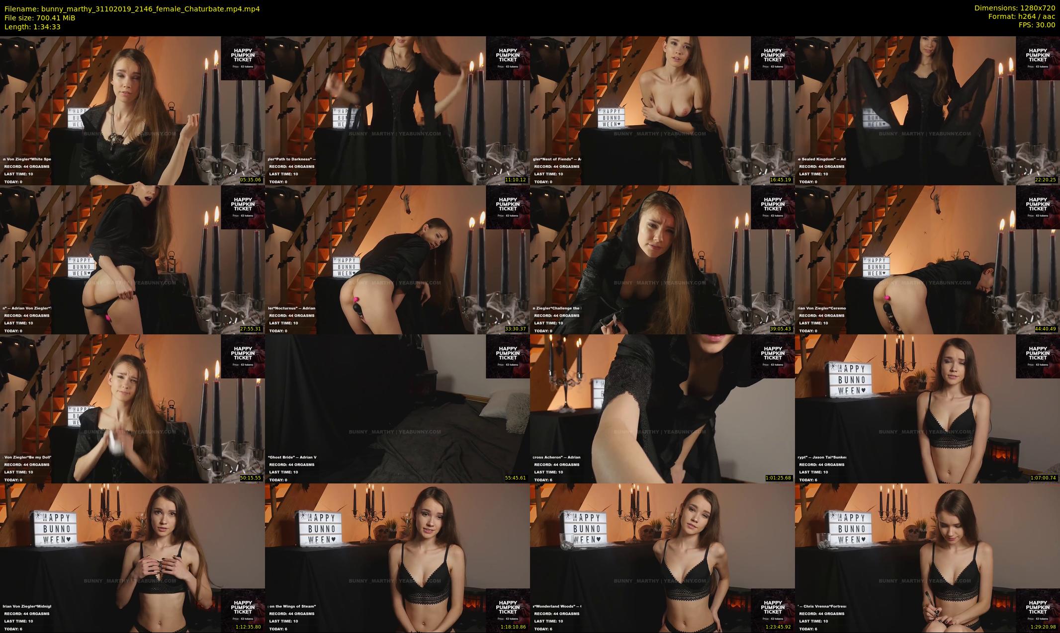 bunny_marthy — 95 minute Chaturbate female cam show recording, 720p, Oct 31, 2019