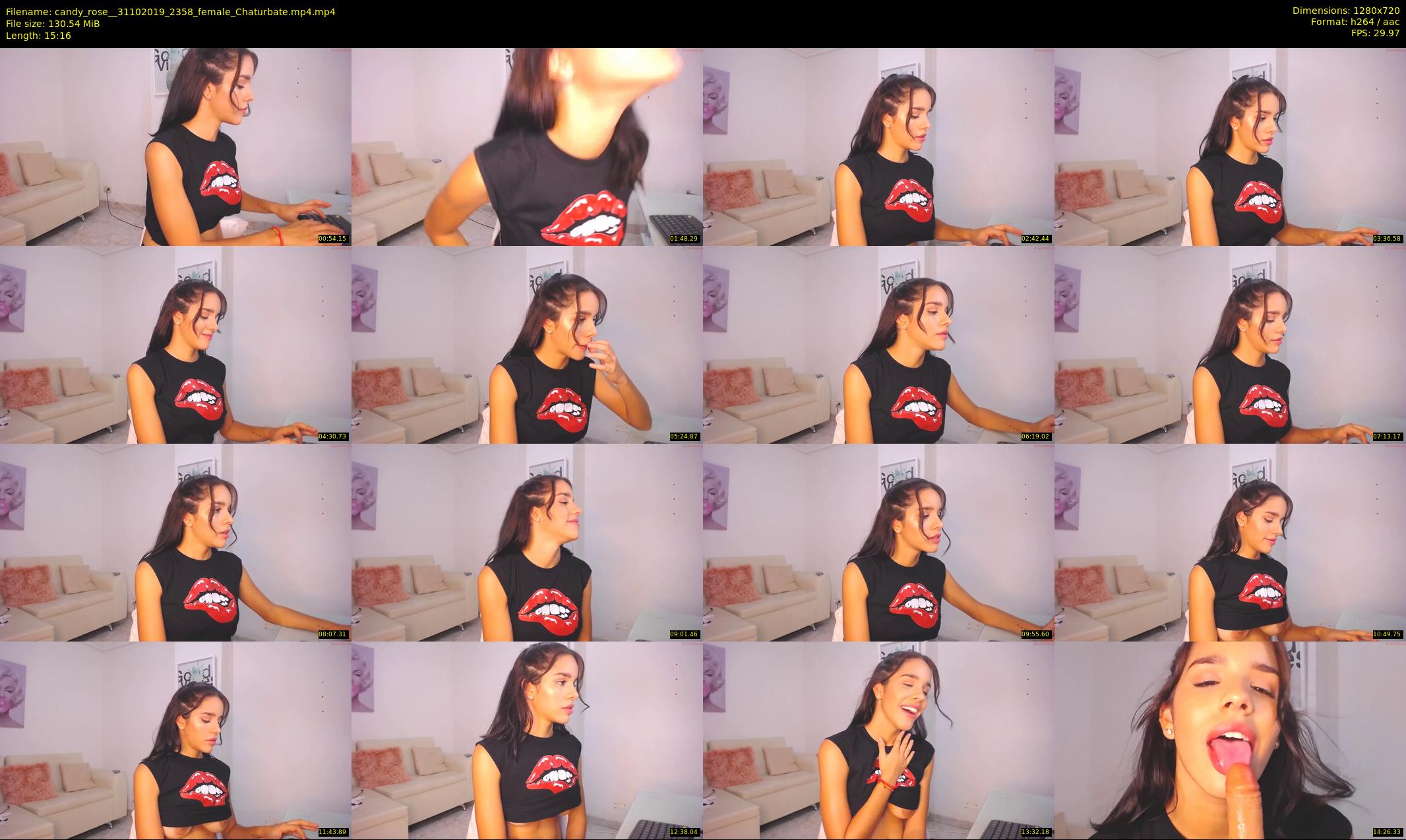 candy_rose_ — 16 minute Chaturbate female cam show recording, 720p, Oct 31, 2019