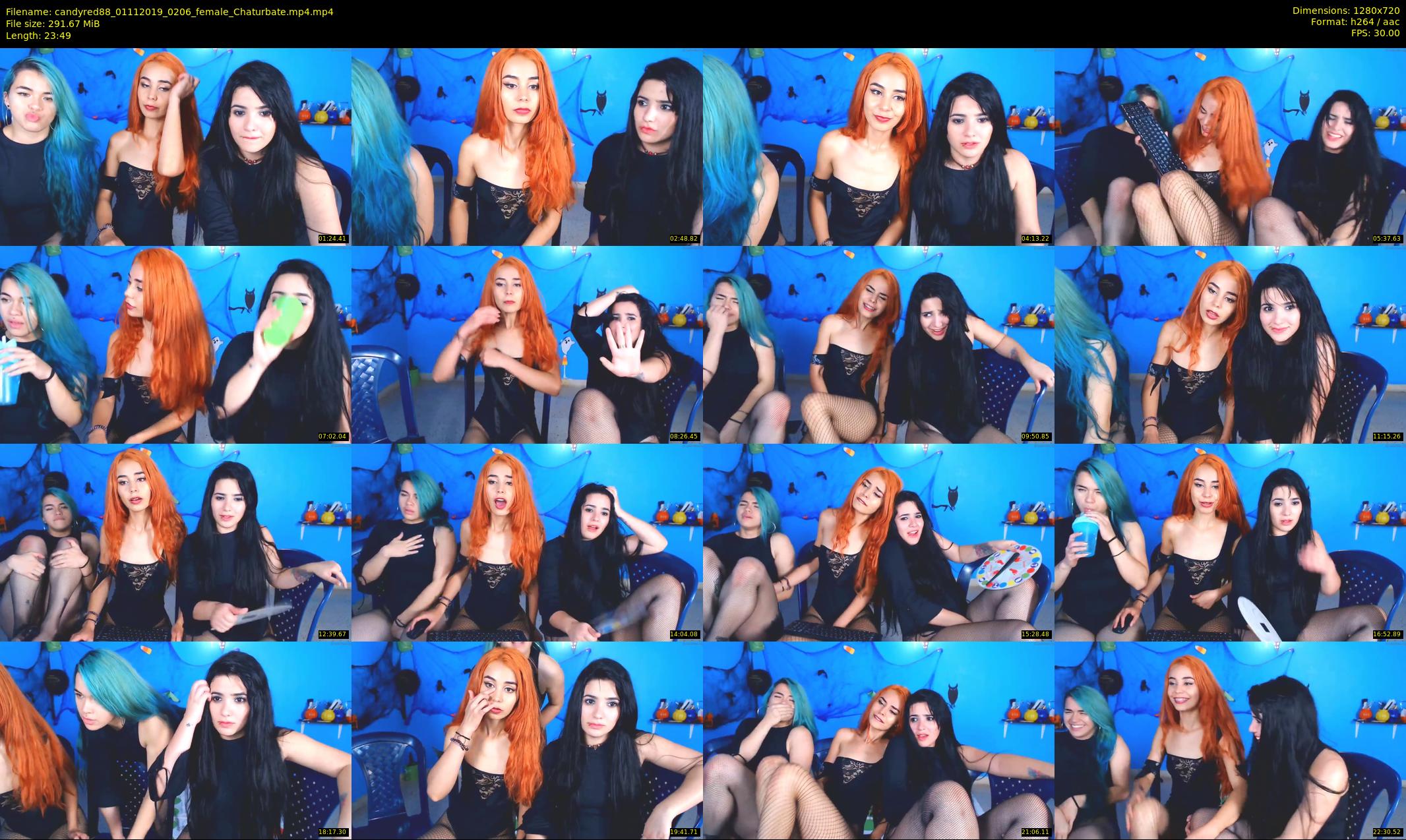 candyred88 — 24 minute Chaturbate female cam show recording, 720p, Nov 1, 2019