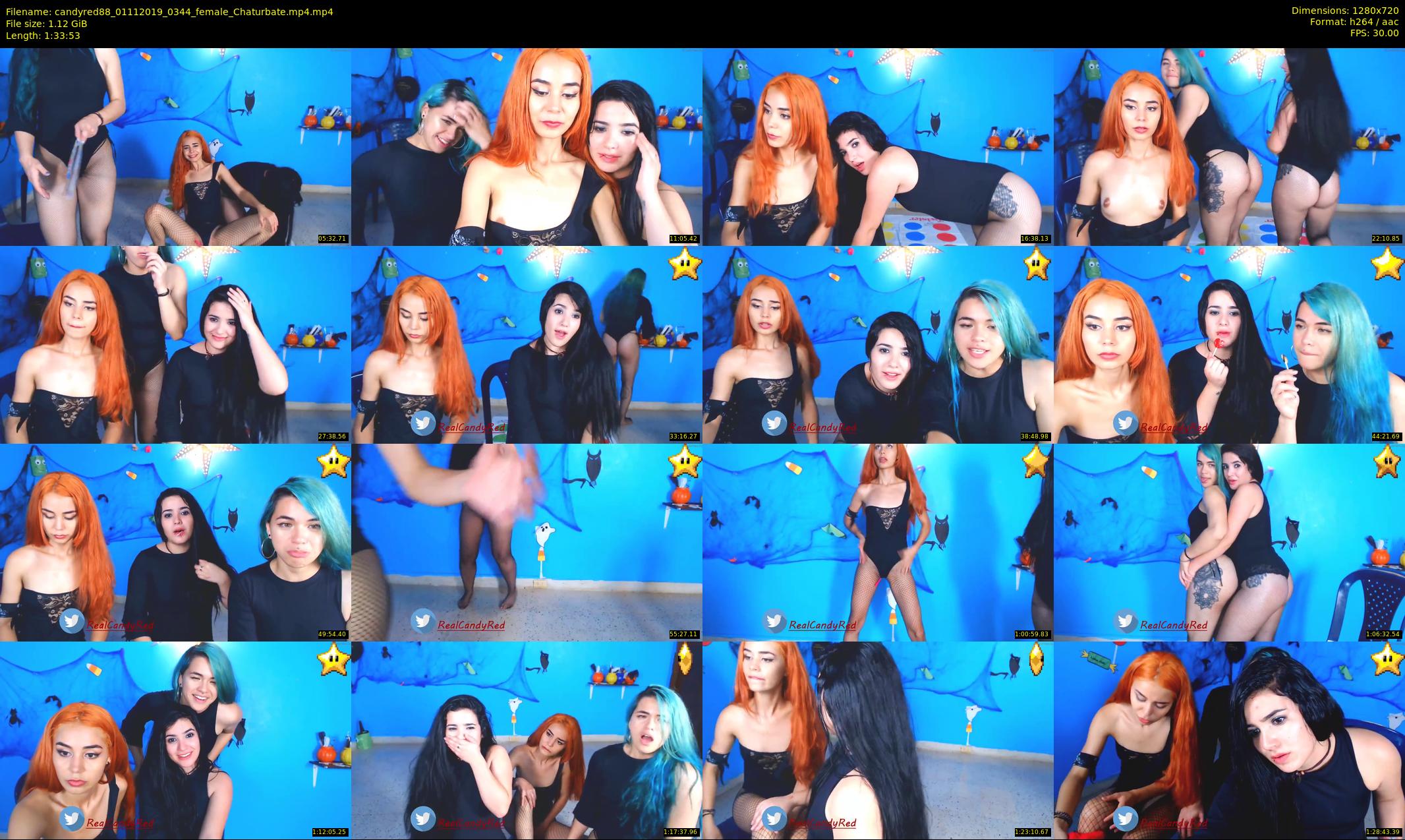 candyred88 — 94 minute Chaturbate female cam show recording, 720p, Nov 1, 2019