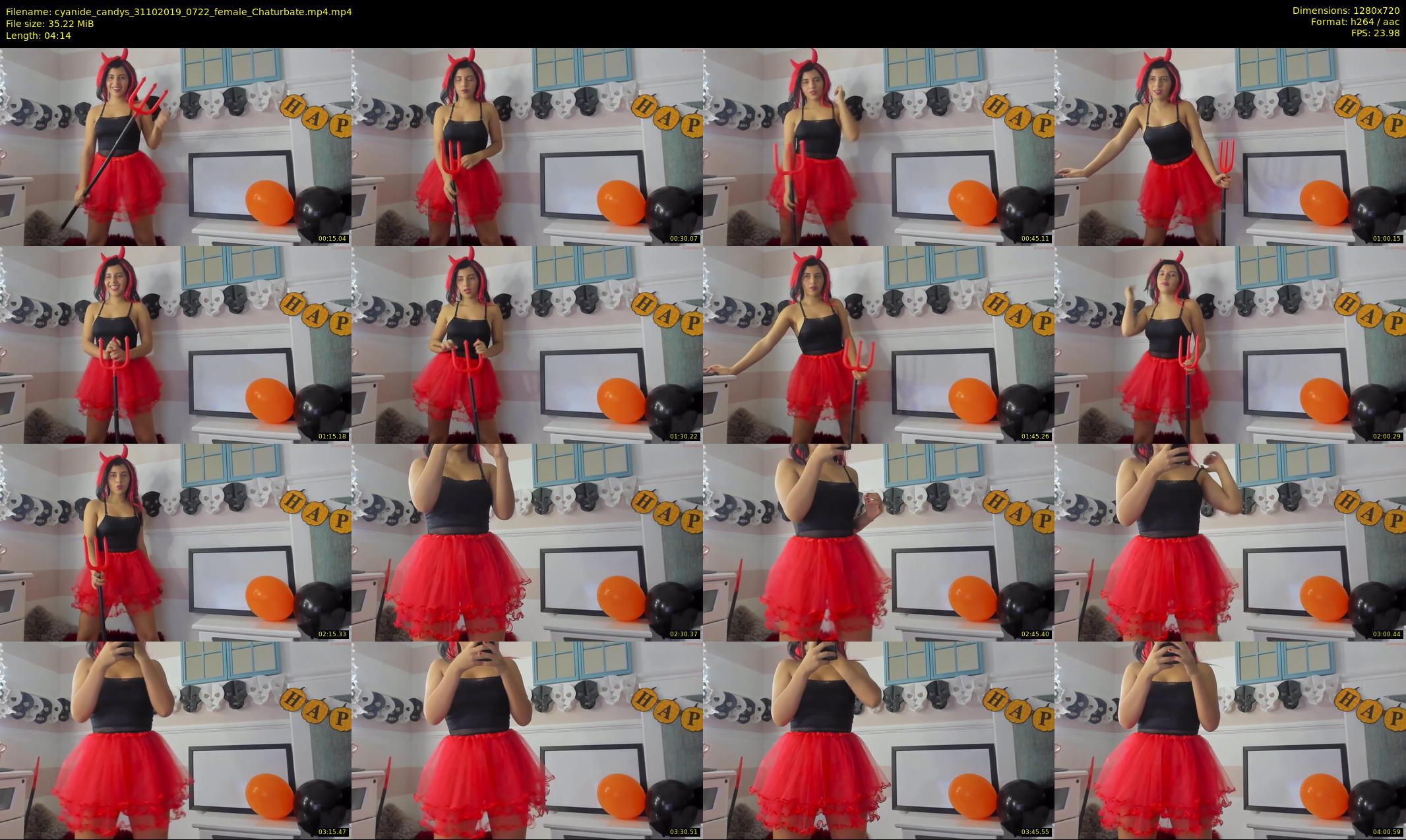 cyanide_candys — 5 minute Chaturbate female cam show recording, 720p, Oct 31, 2019