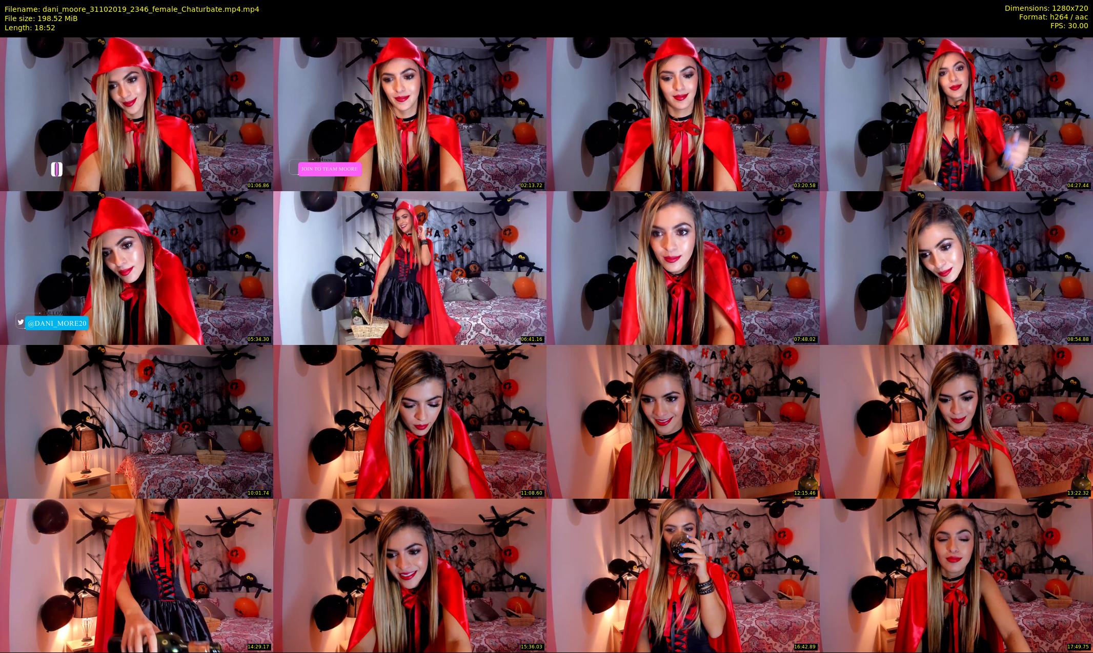 dani_moore — 19 minute Chaturbate female cam show recording, 720p, Oct 31, 2019