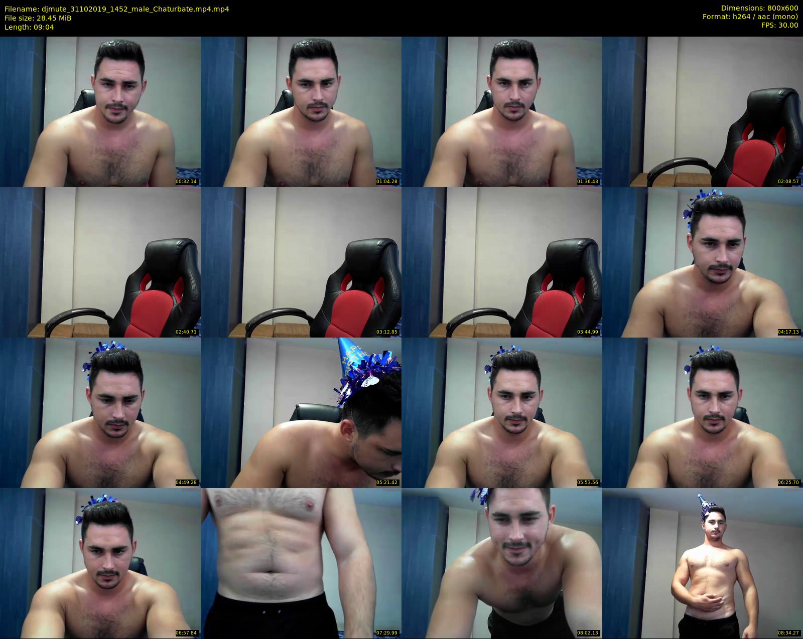 djmute — 10 minute Chaturbate male cam show recording, 480p, Oct 31, 2019
