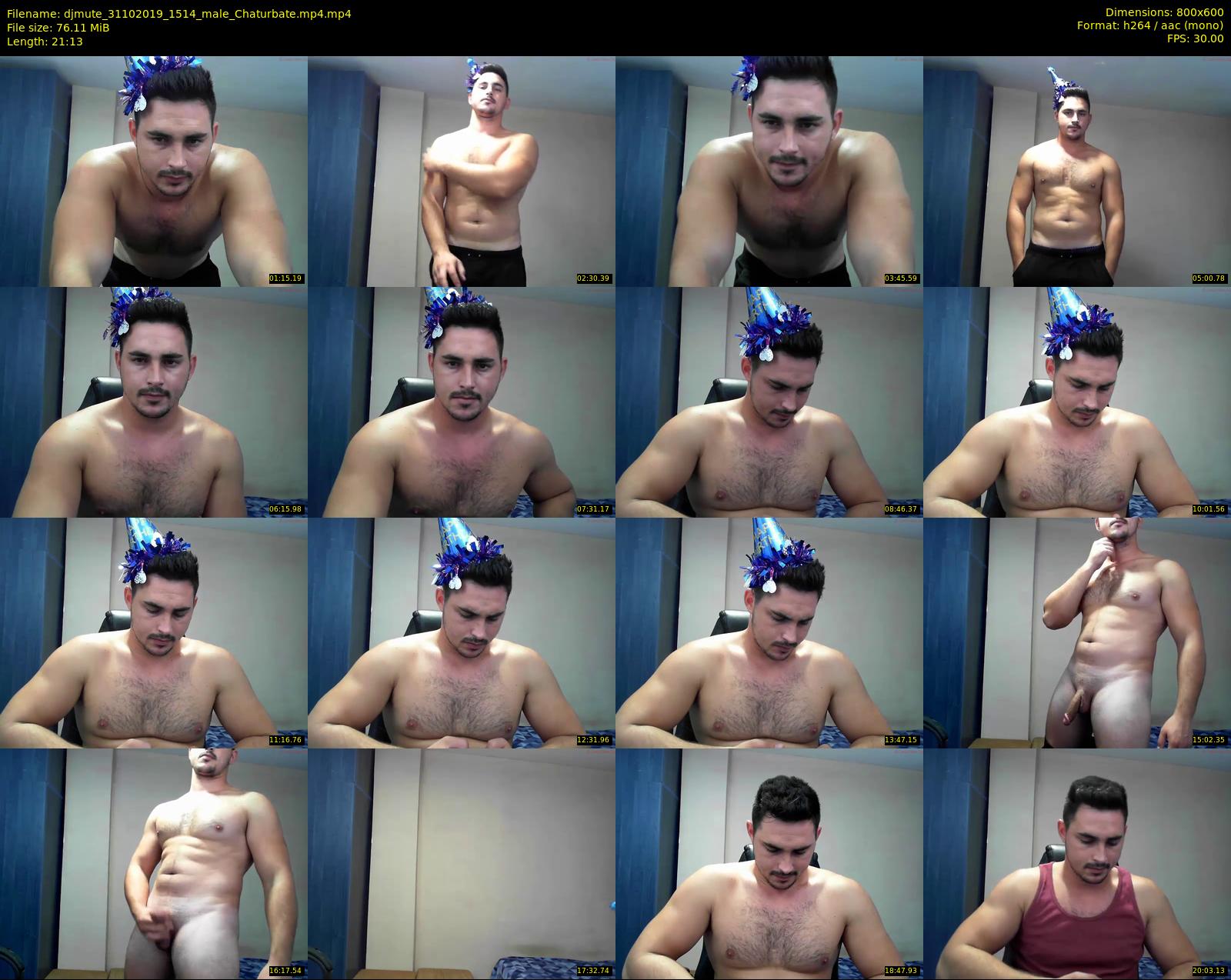 djmute — 22 minute Chaturbate male cam show recording, 480p, Oct 31, 2019