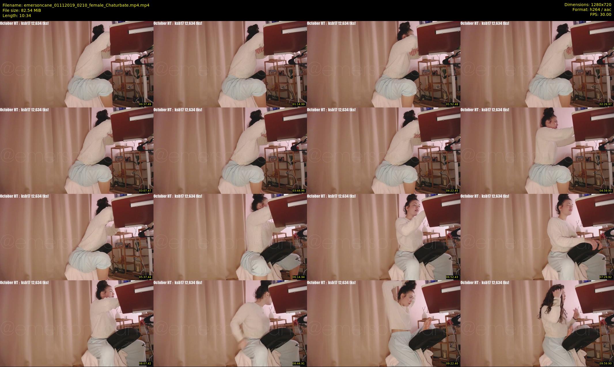 emersoncane — 11 minute Chaturbate female cam show recording, 720p, Nov 1, 2019