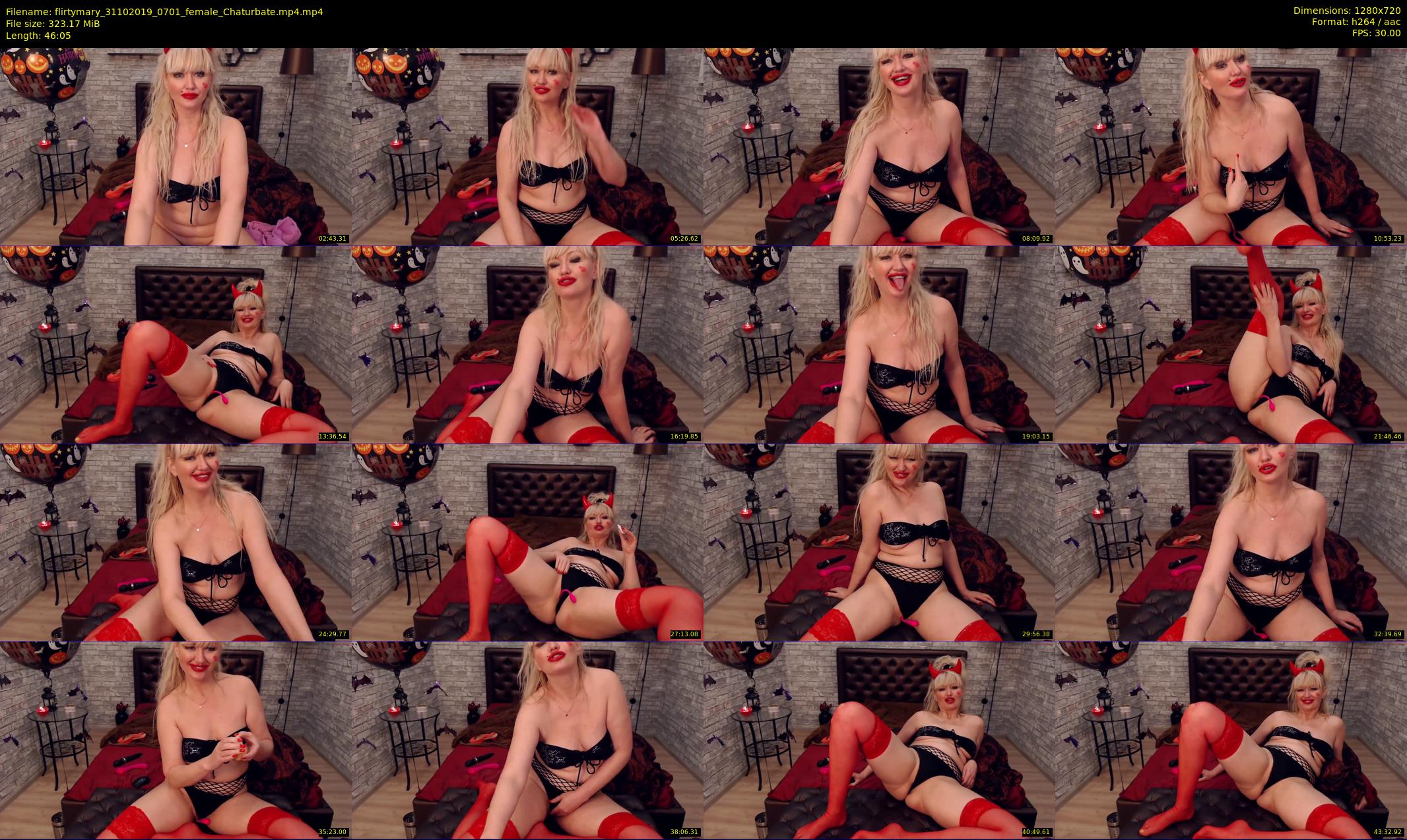 flirtymary — 47 minute Chaturbate female cam show recording, 720p, Oct 31, 2019