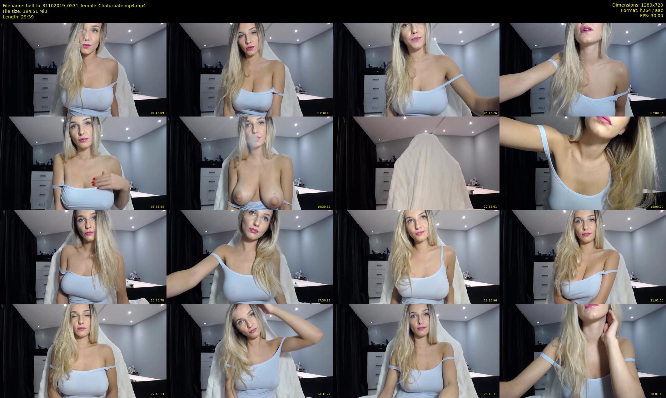 hell_lo — 30 minute Chaturbate female cam show recording, 720p, Oct 31, 2019