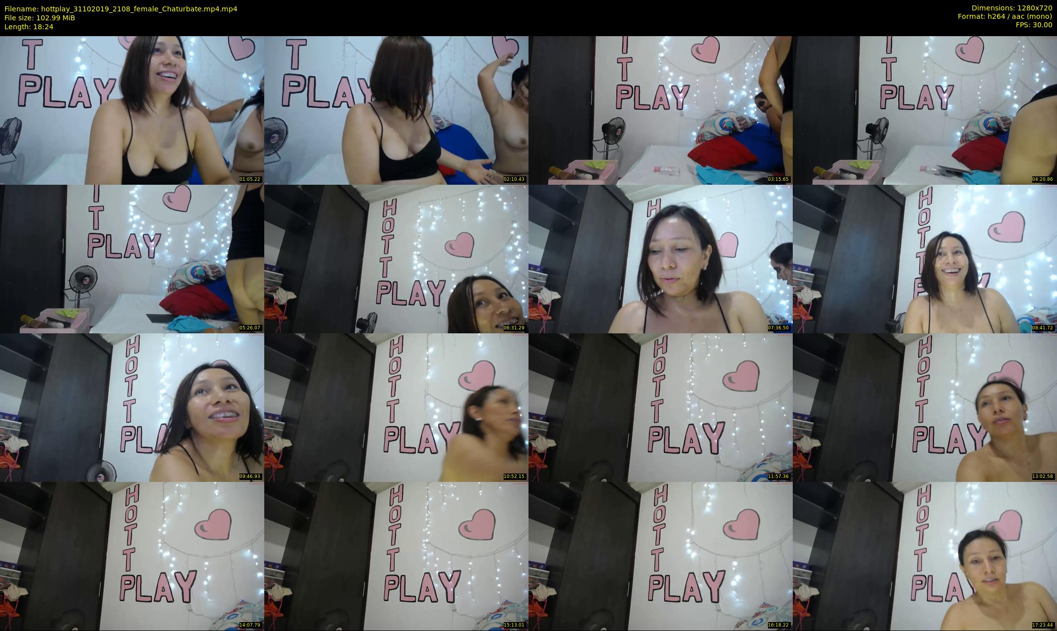 hottplay — 19 minute Chaturbate female cam show recording, 720p, Oct 31, 2019