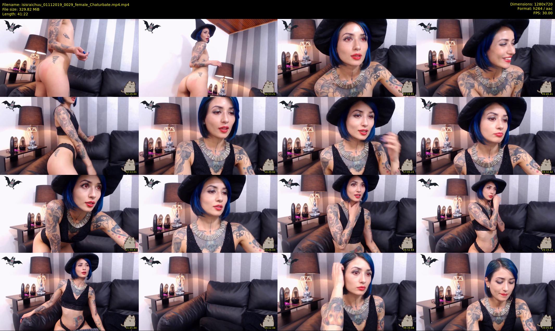 isisraichuu — 42 minute Chaturbate female cam show recording, 720p, Nov 1, 2019