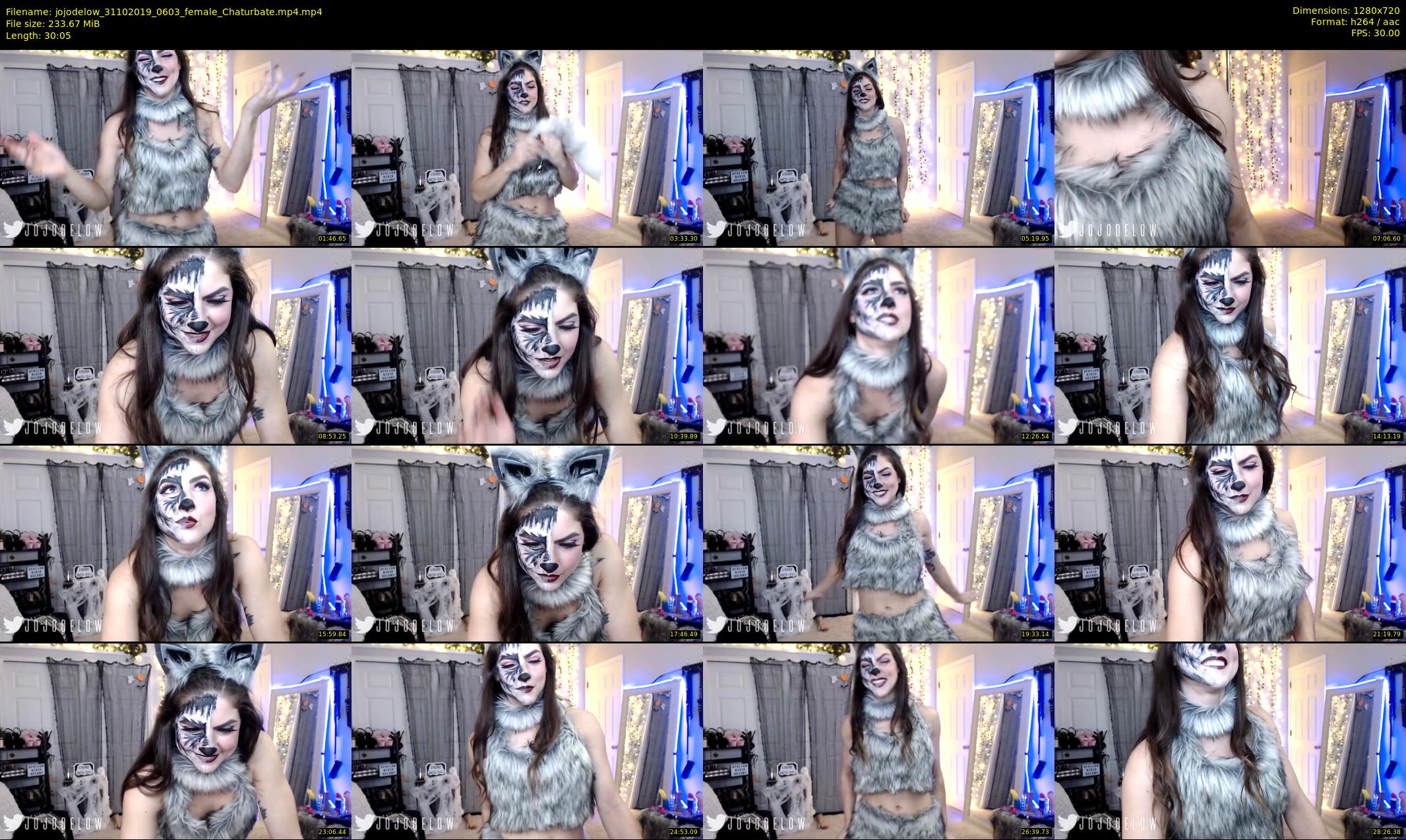 jojodelow — 31 minute Chaturbate female cam show recording, 720p, Oct 31, 2019