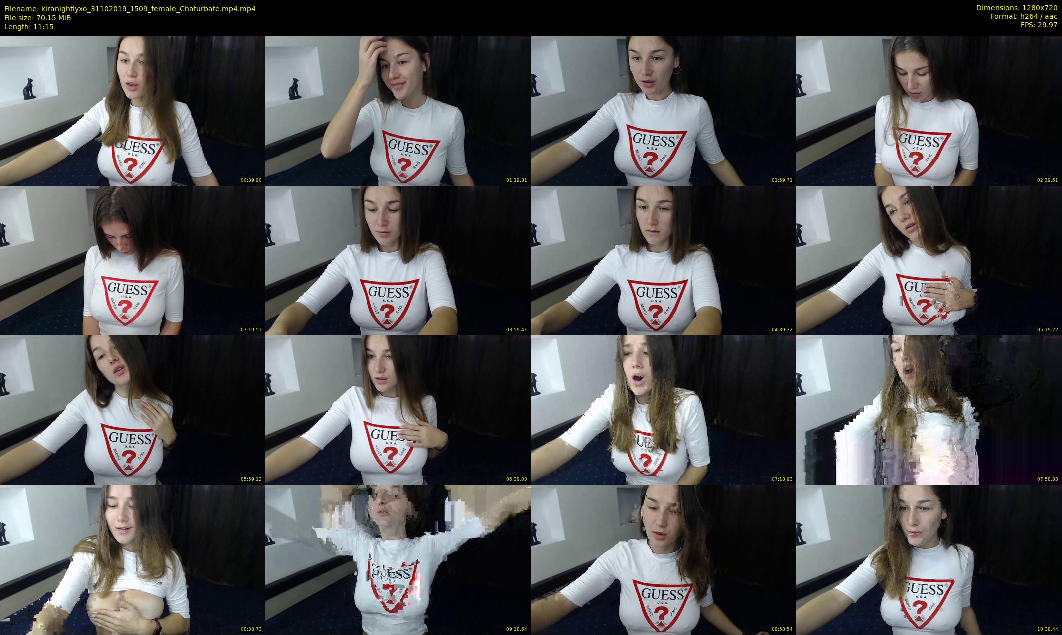 kiranightlyxo — 12 minute Chaturbate female cam show recording, 720p, Oct 31, 2019
