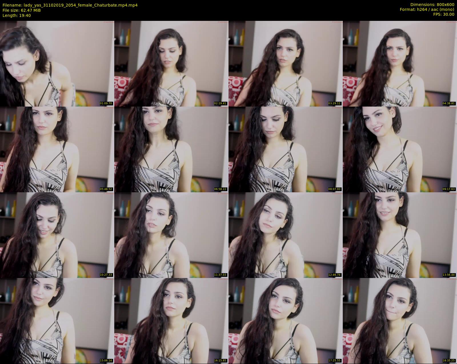 lady_yas — 20 minute Chaturbate female cam show recording, 480p, Oct 31, 2019
